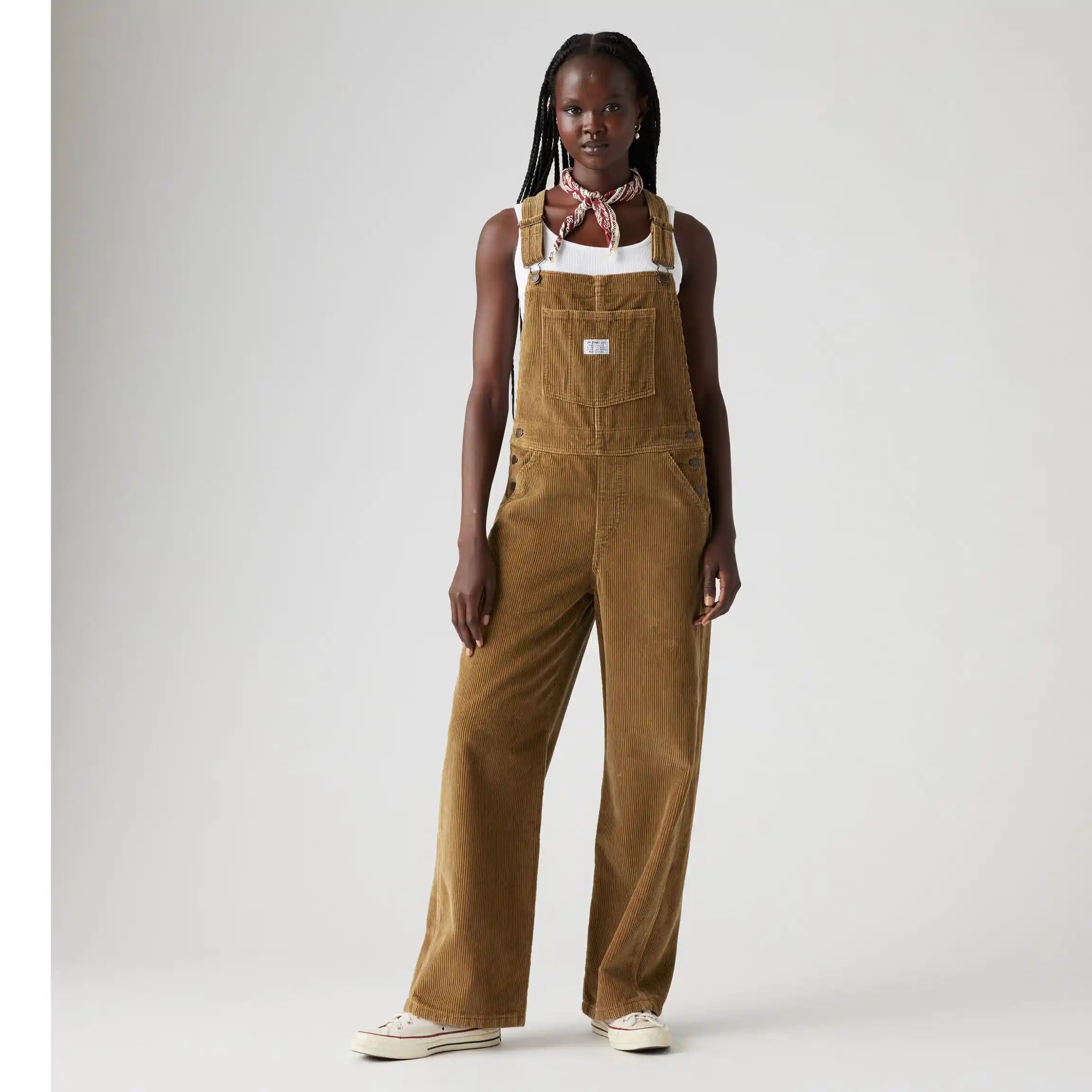 Levi's Womens Fl Baggy Overall, ermine corduroy