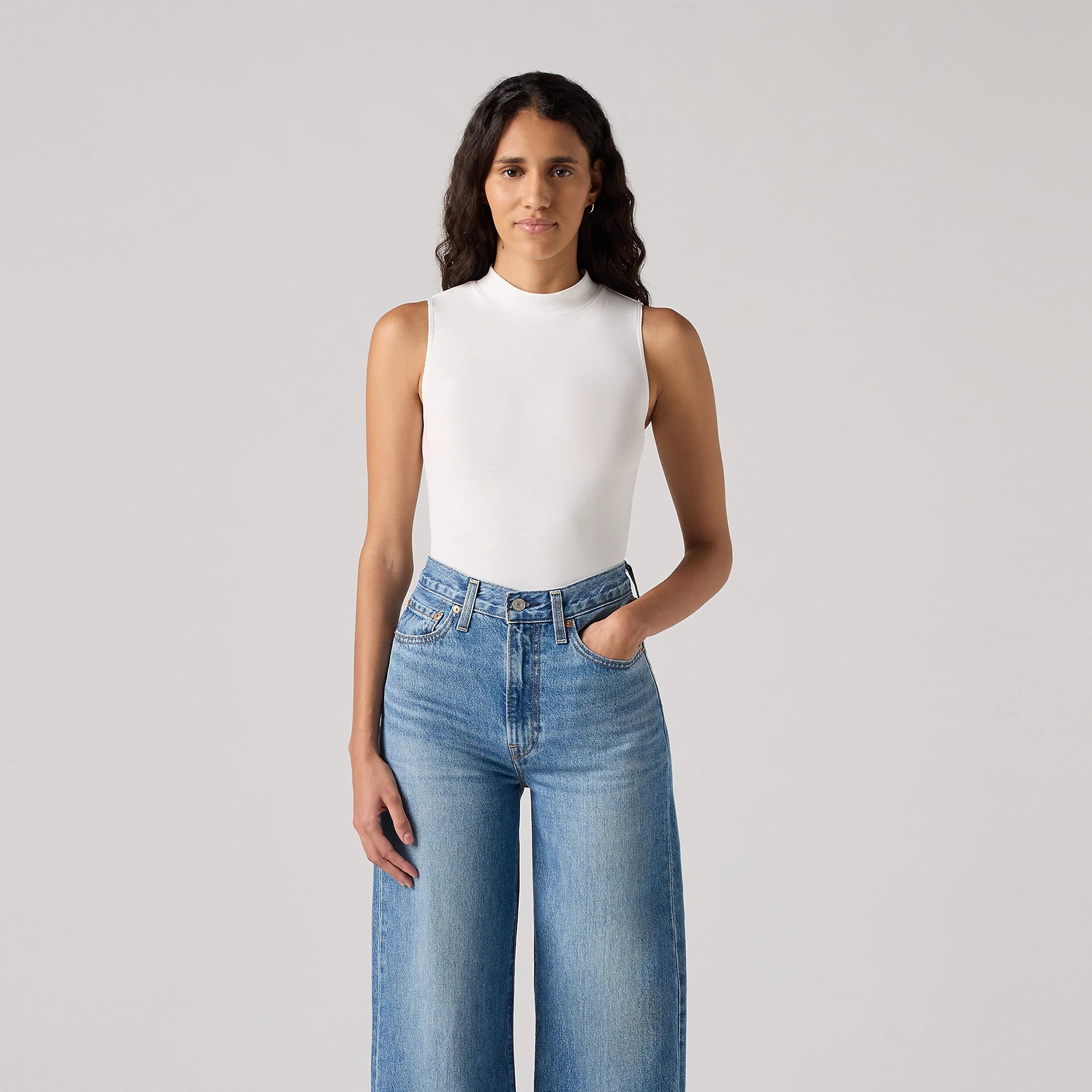 Levi's Womens Effortless Tank, white