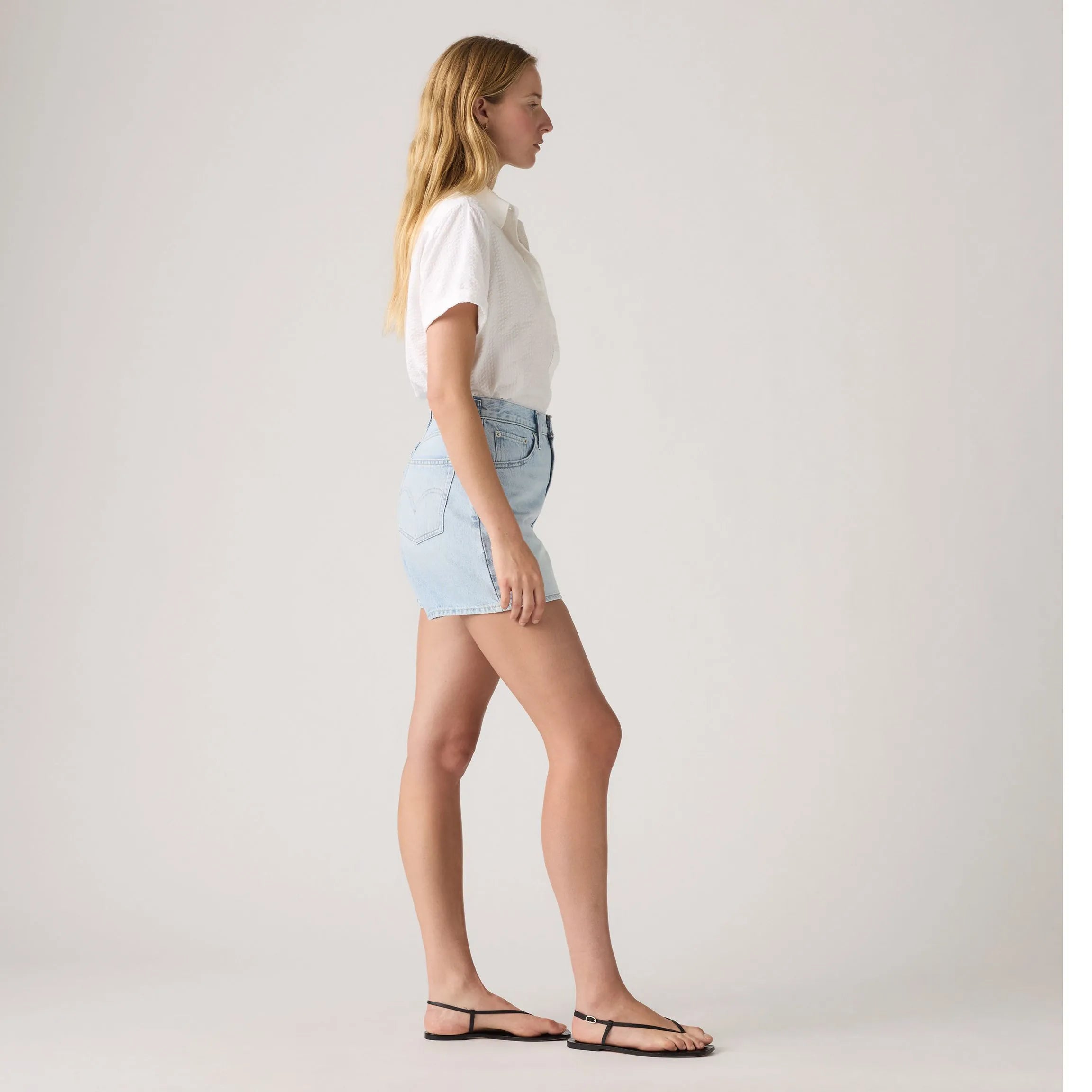 Levi's Womens Cinch Mid-Thigh Short, abraided art short — available at Norwood