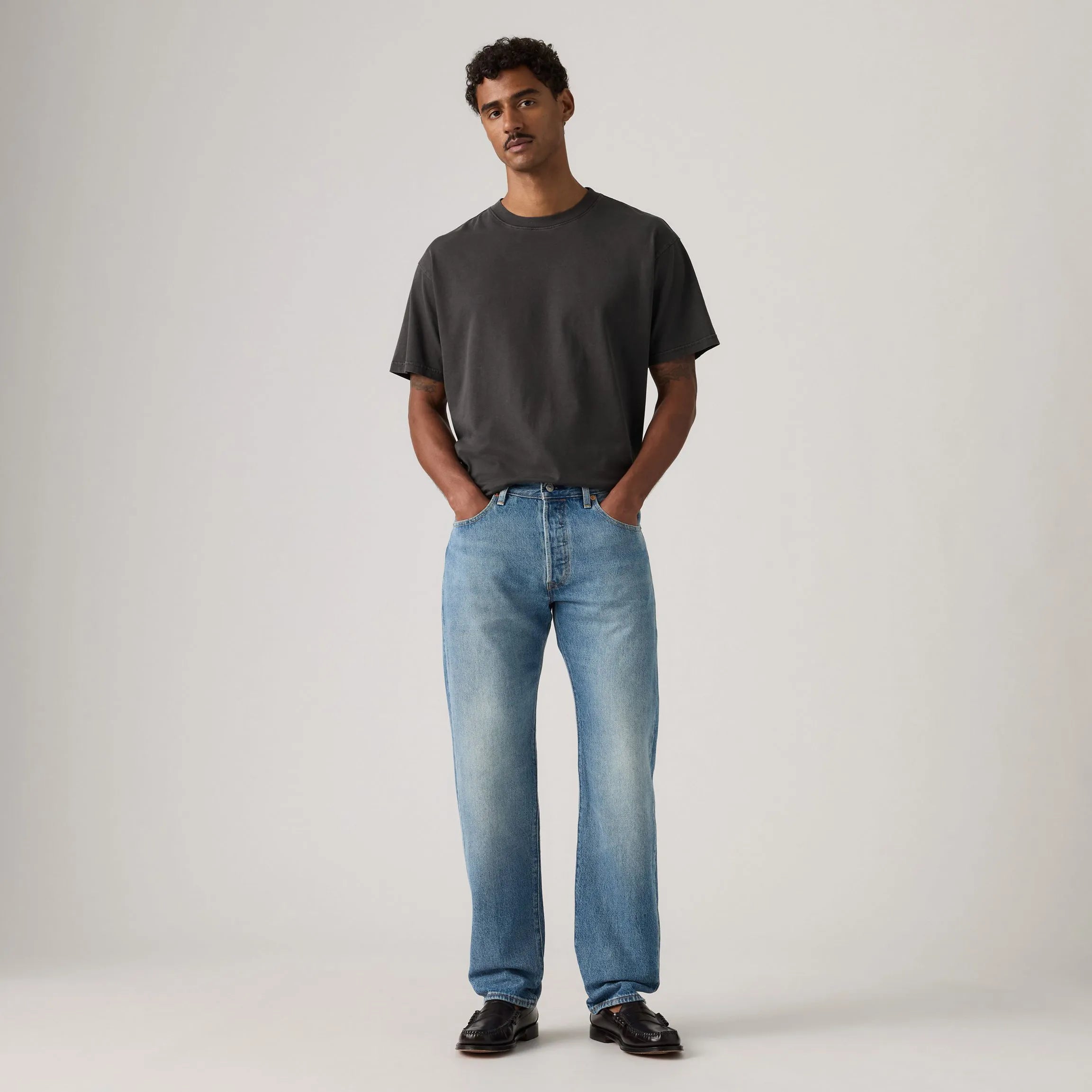 Levi's 501® Relaxed Denim, road work — available at Norwood