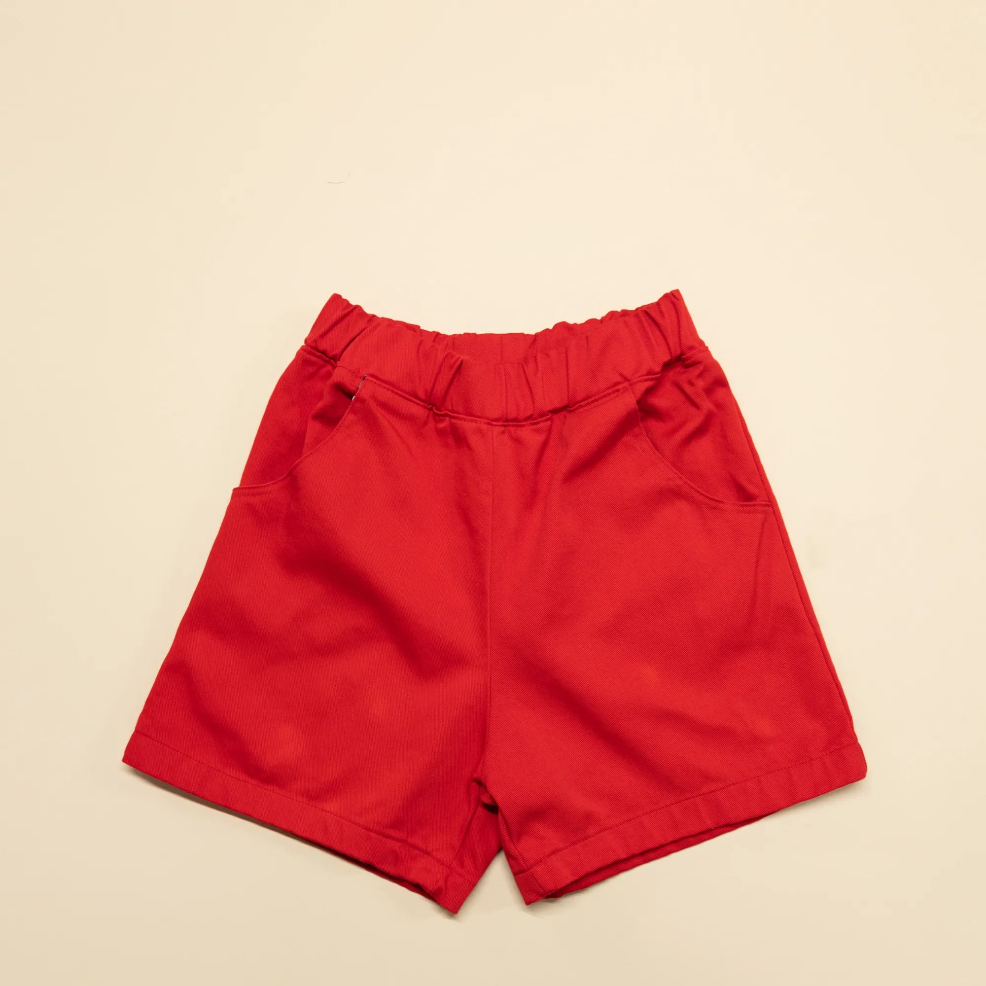 CUB Alia Shorts, red bull denim