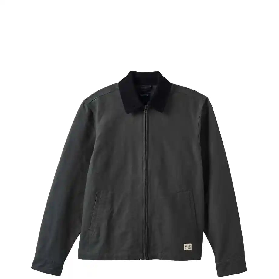 Brixton Mechanic Garage Zip Jacket, washed black