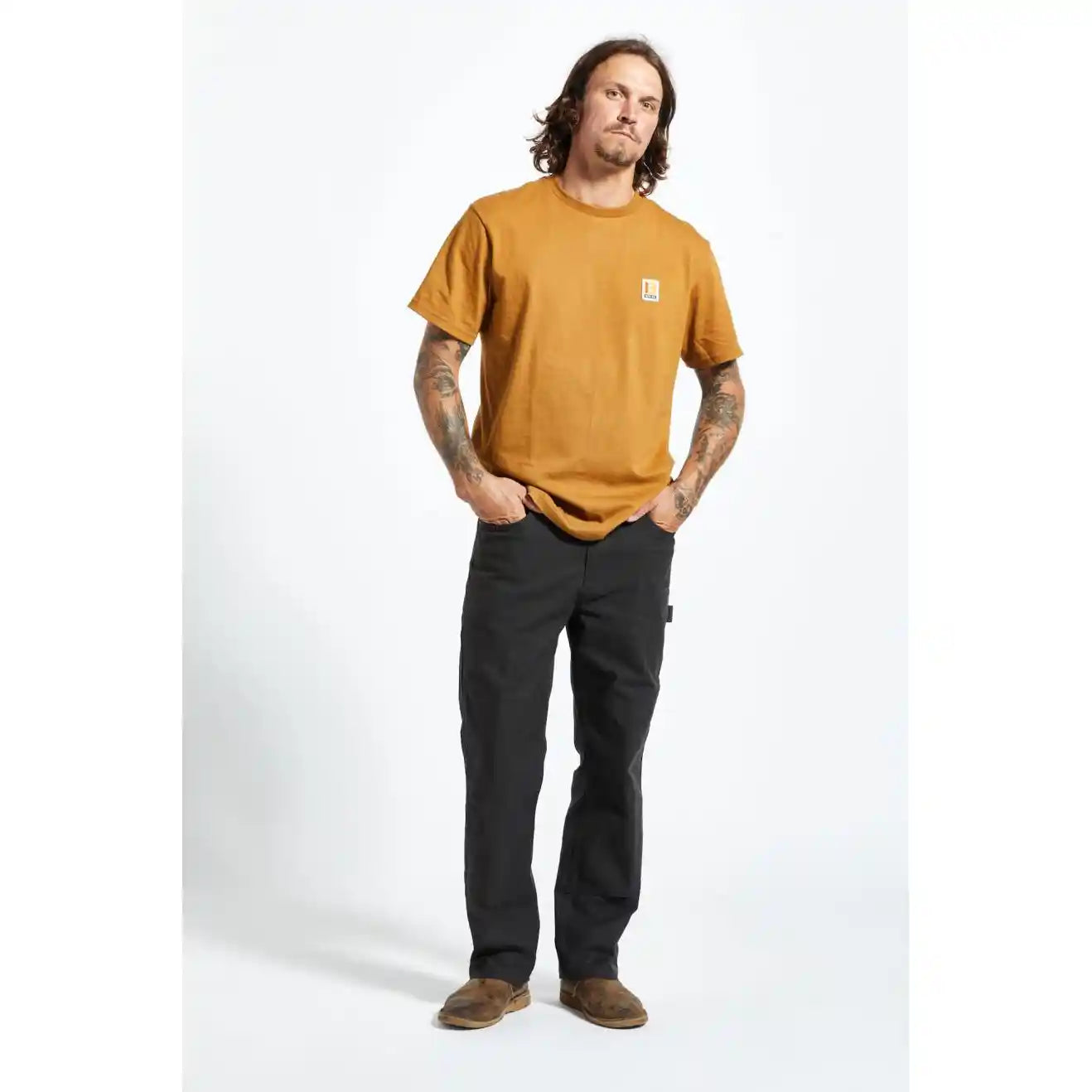 Brixton Builders Carpenter Pant, washed black — available at Norwood