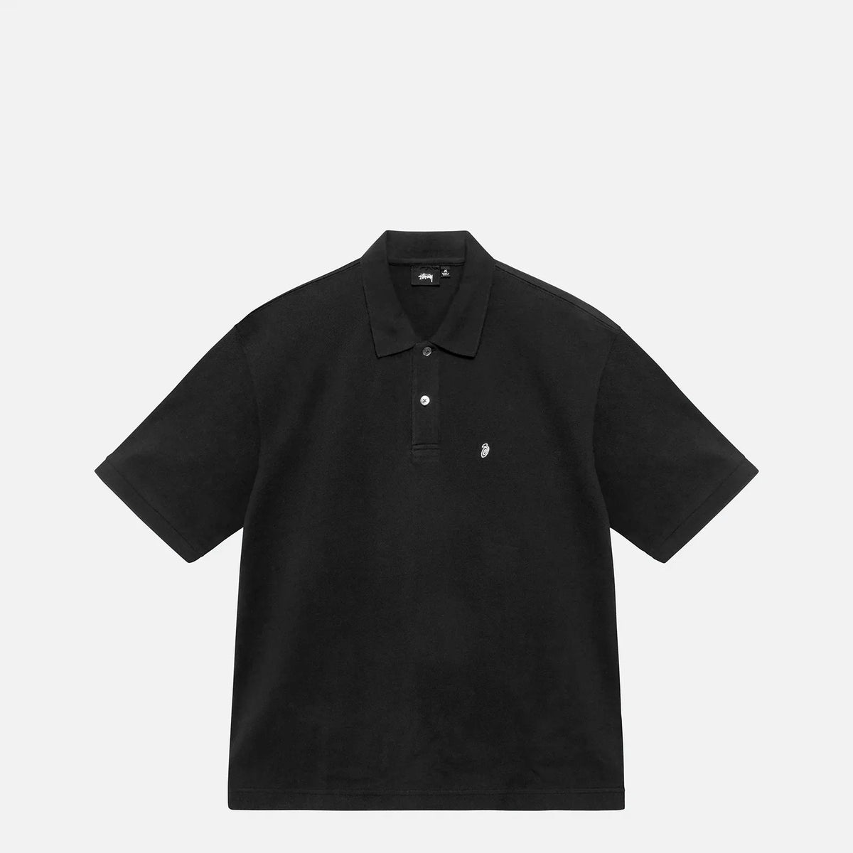 Stussy Classic Pique Polo, black, 1140367-blac – Norwood