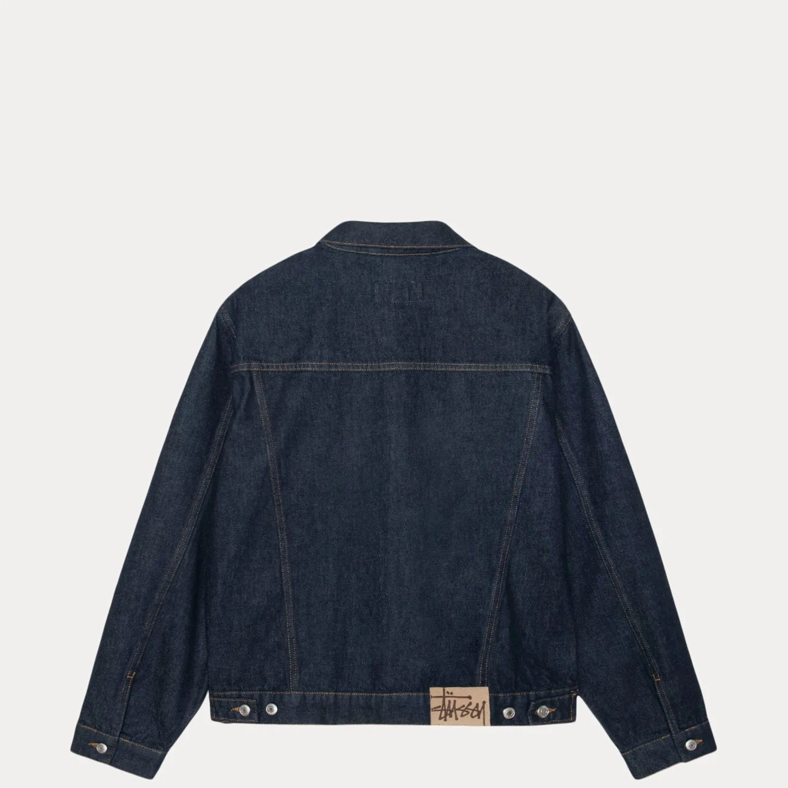 Stussy Trucker Denim, rinsed indigo — available at Norwood