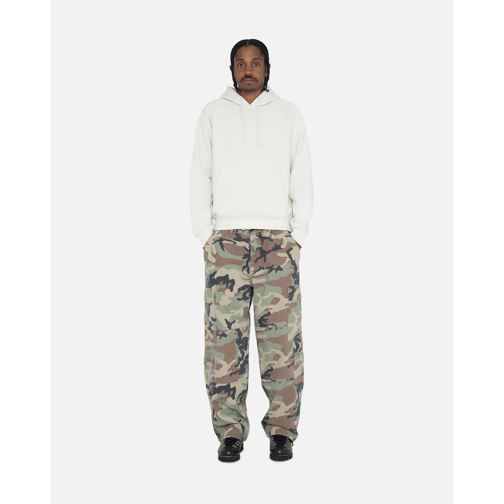 Stussy Surplus Cargo Pant Ripstop, camo — available at Norwood