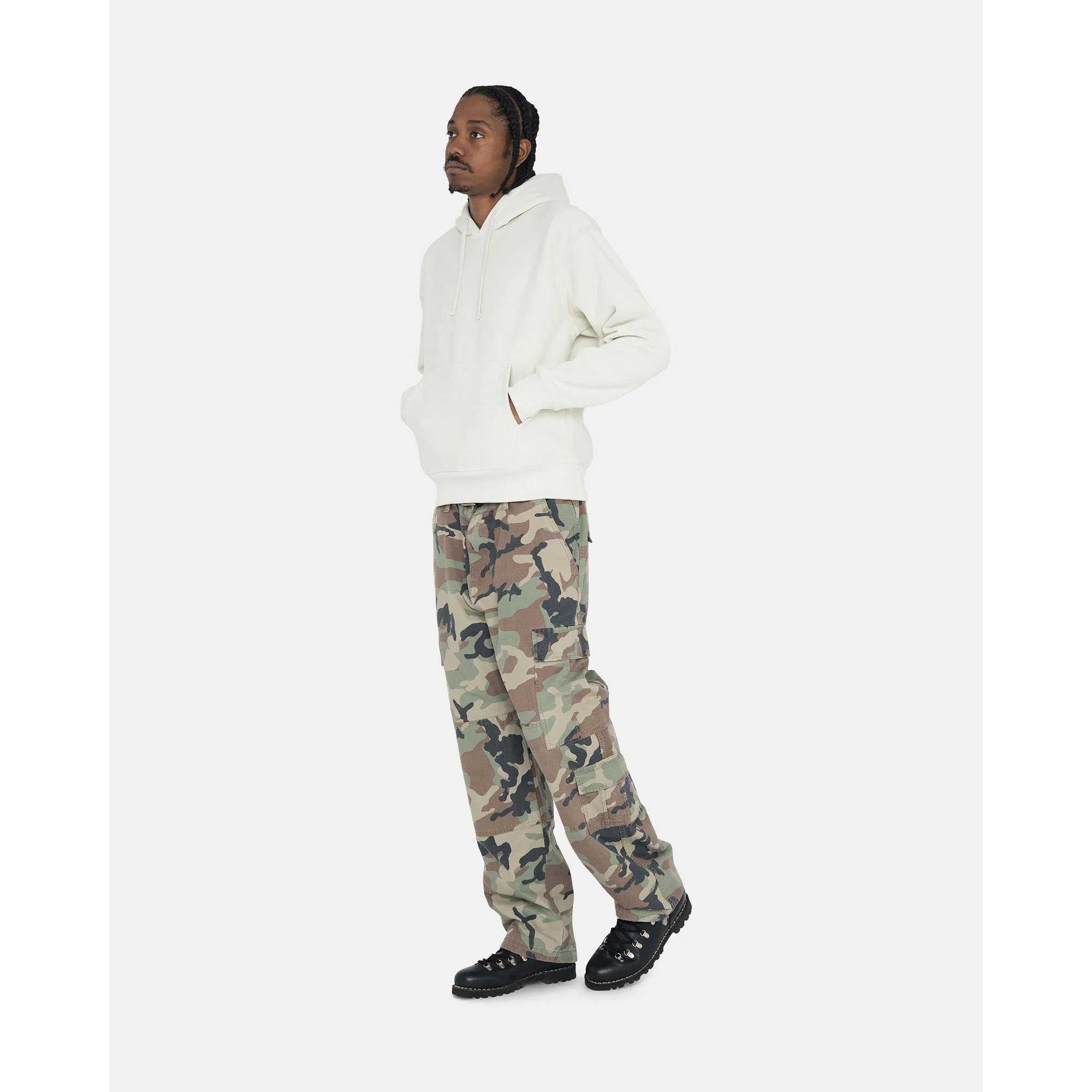 Stussy Surplus Cargo Pant Ripstop, camo — available at Norwood