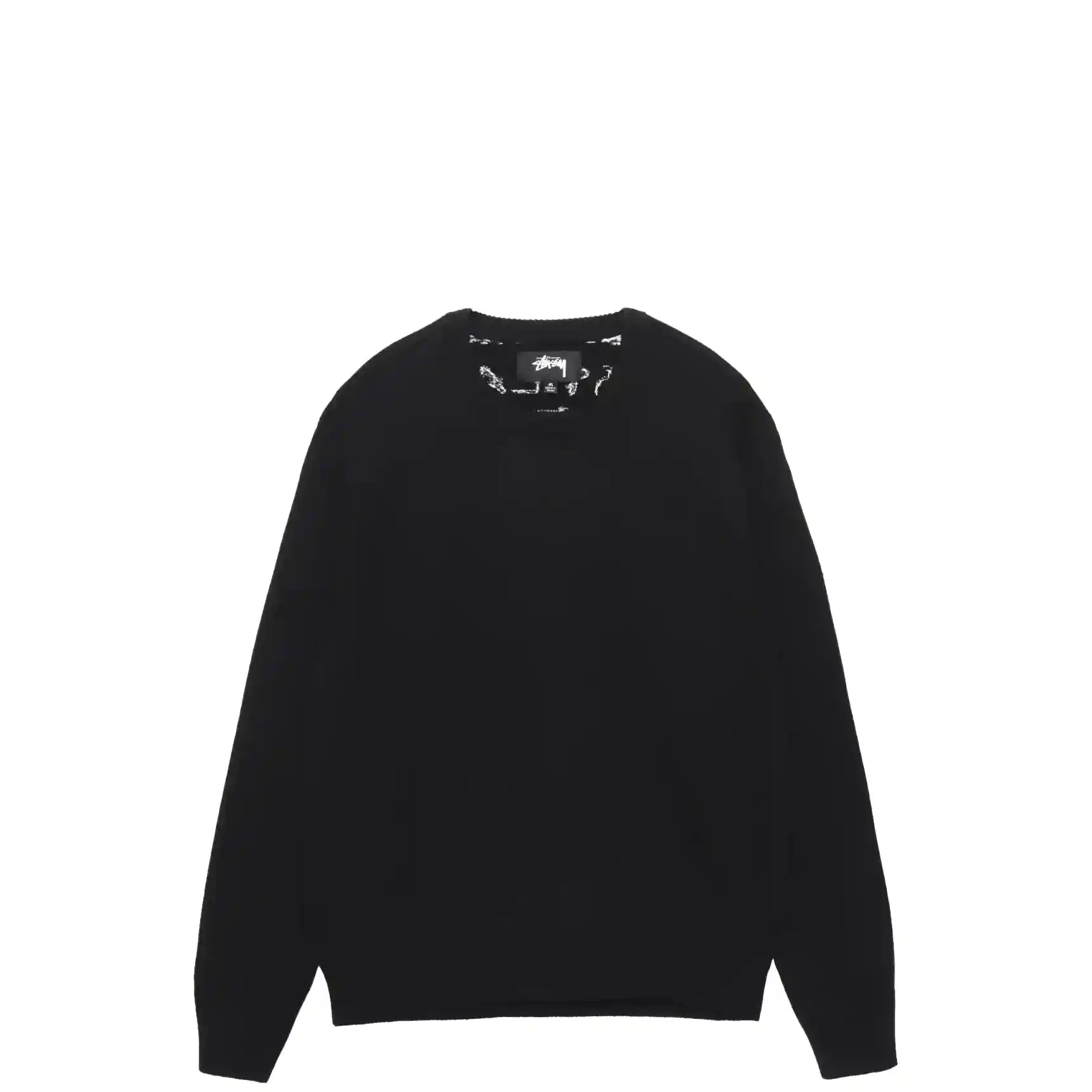 Stussy Laguna Icon Sweater, black — available at Norwood