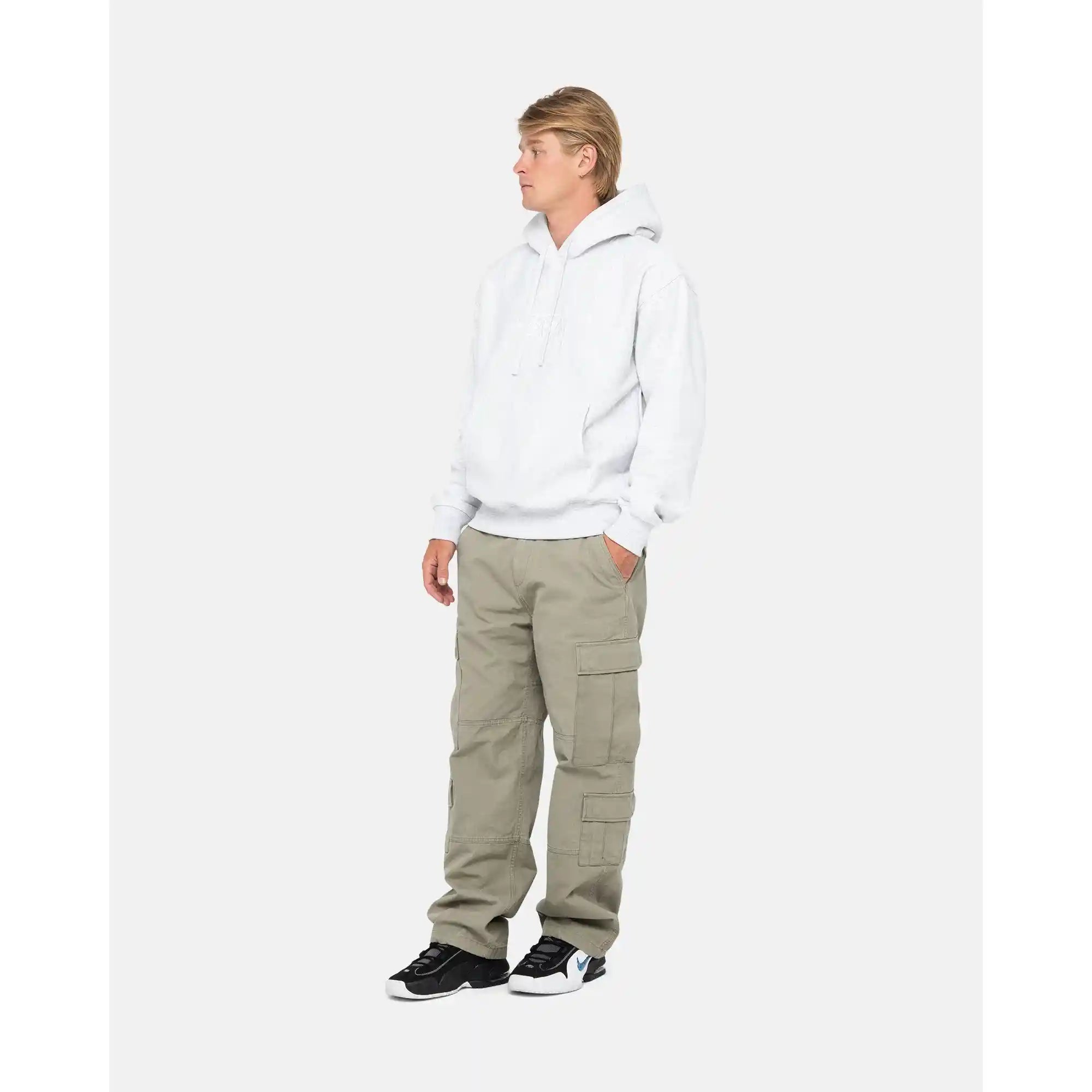 Stussy Stock Logo Applique Hood — available at Norwood