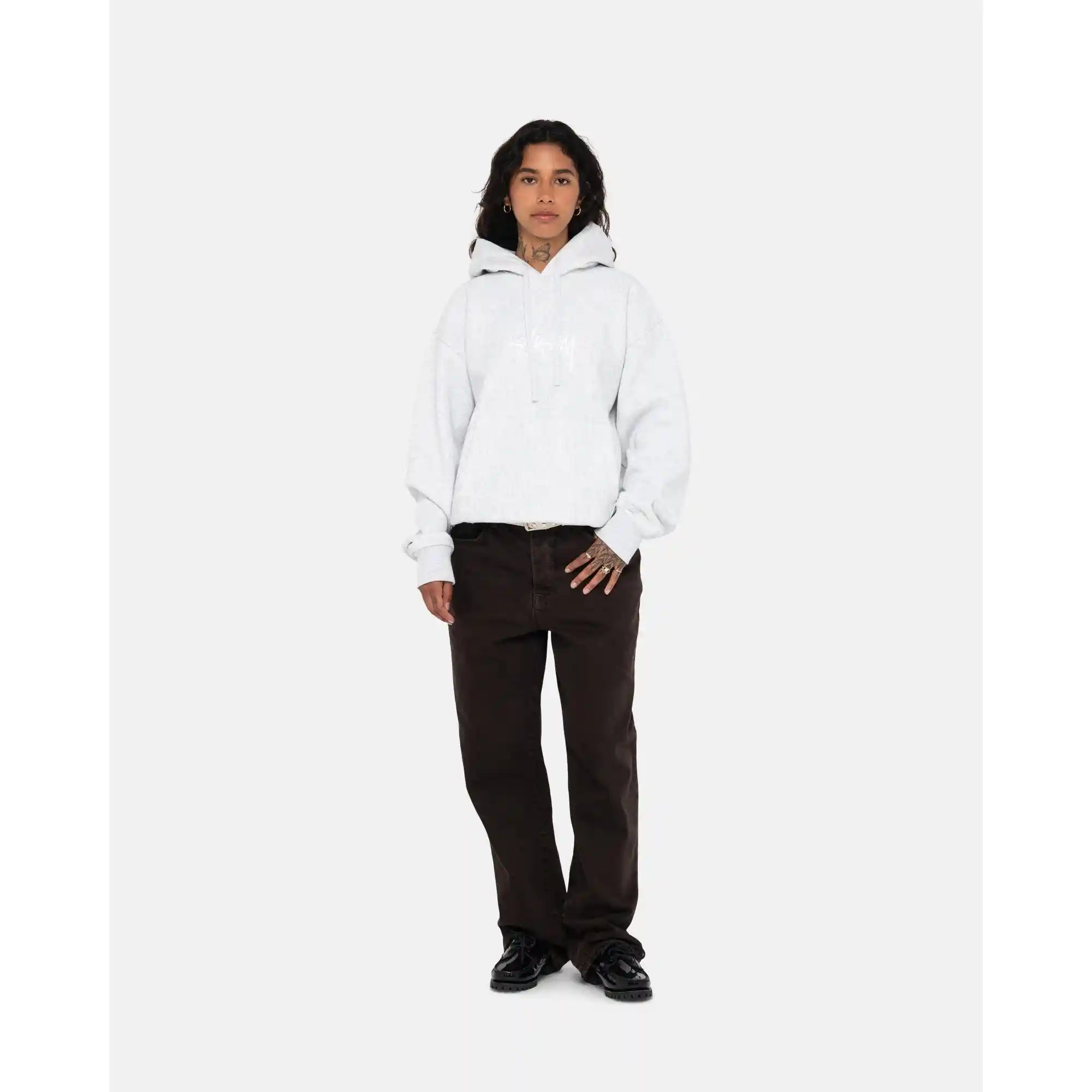 Stussy Stock Logo Applique Hood — available at Norwood