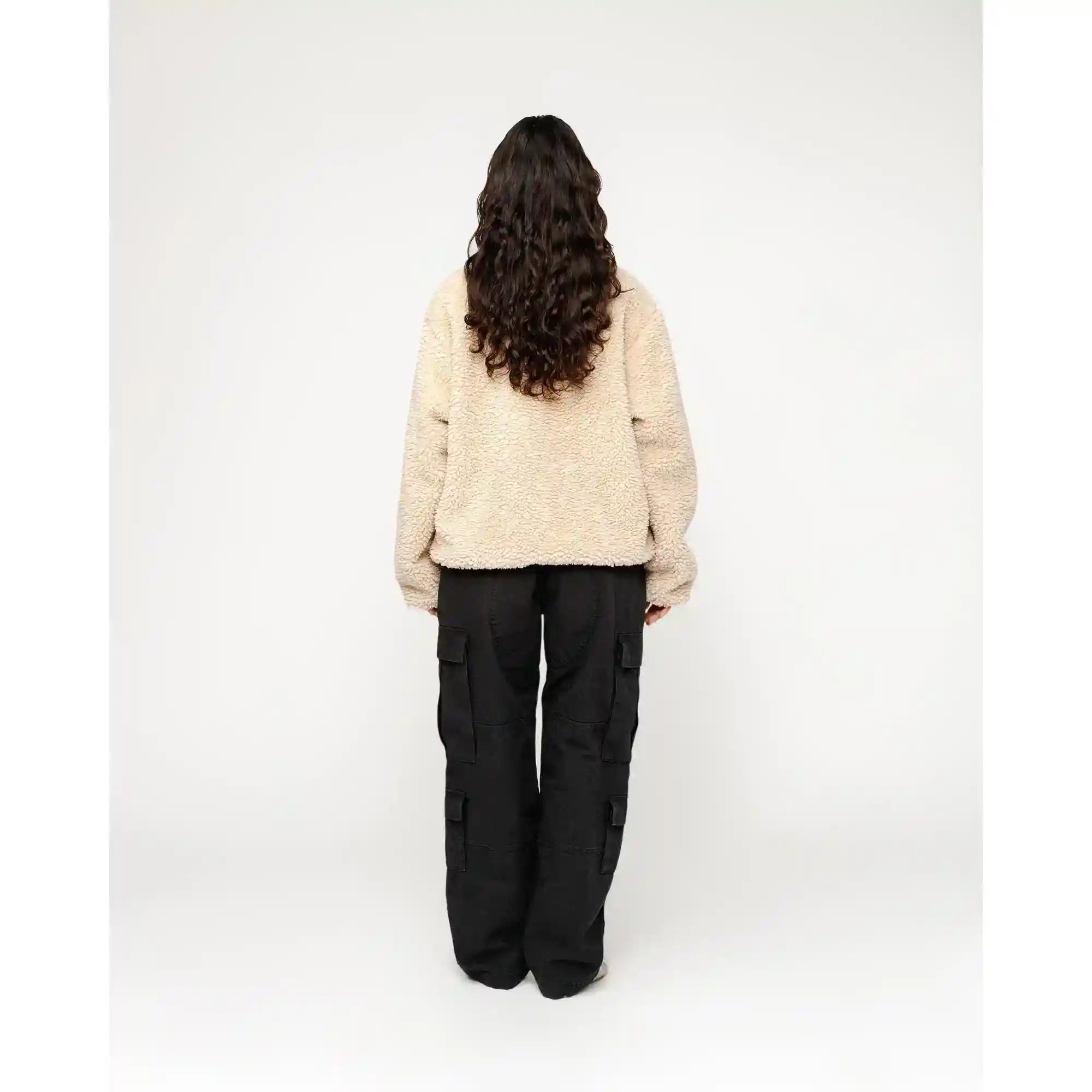 Stussy Sherpa Reversible Jacket, beige — available at Norwood