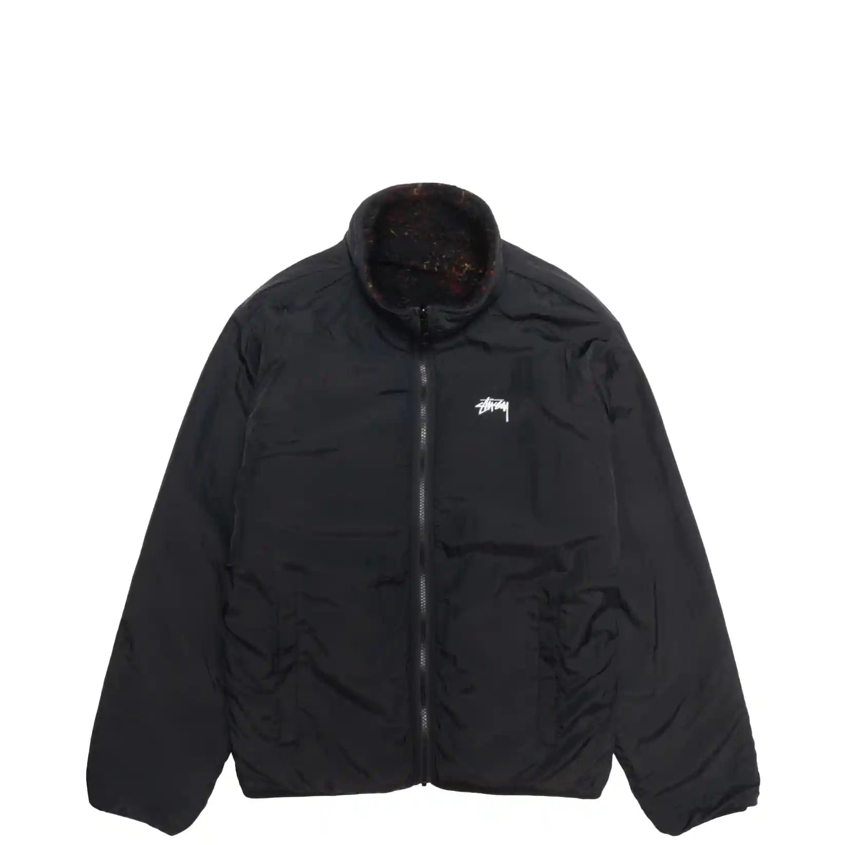 Stussy Sherpa Reversible Jacket, lava — available at Norwood