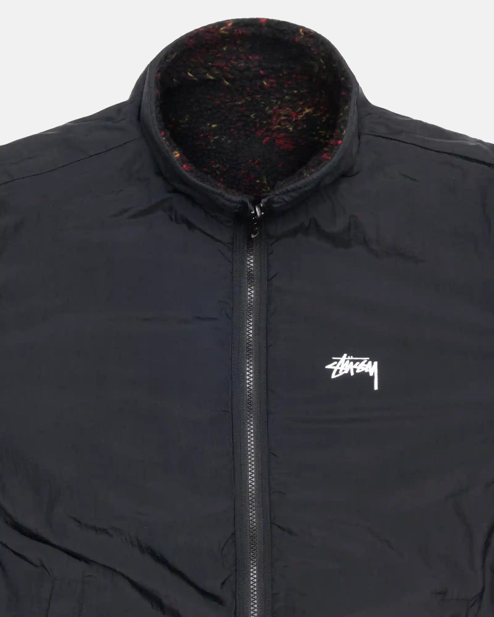 Stussy Sherpa Reversible Jacket, lava — available at Norwood