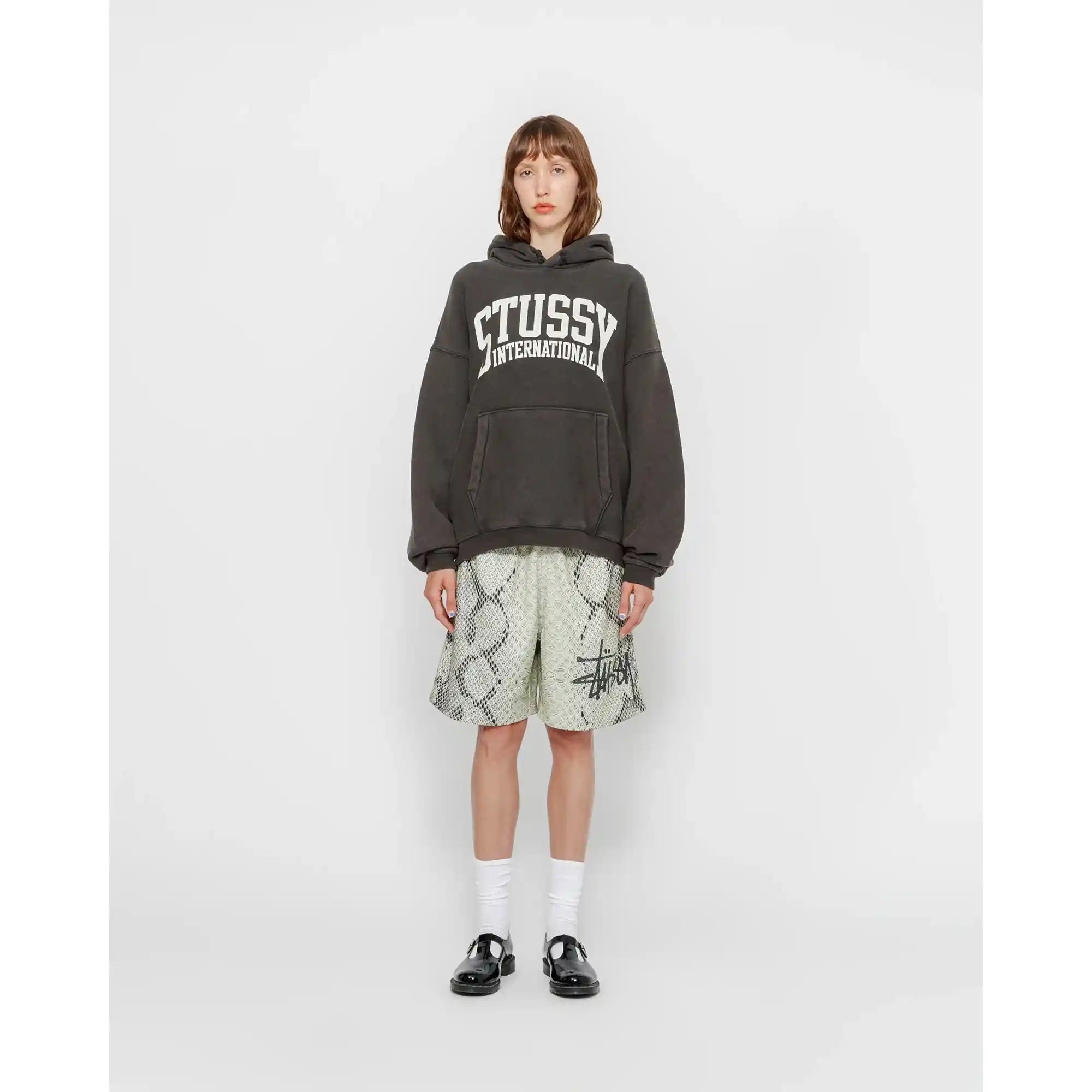 Stussy Stussy Intl Relaxed Hood, washed black — available at Norwood