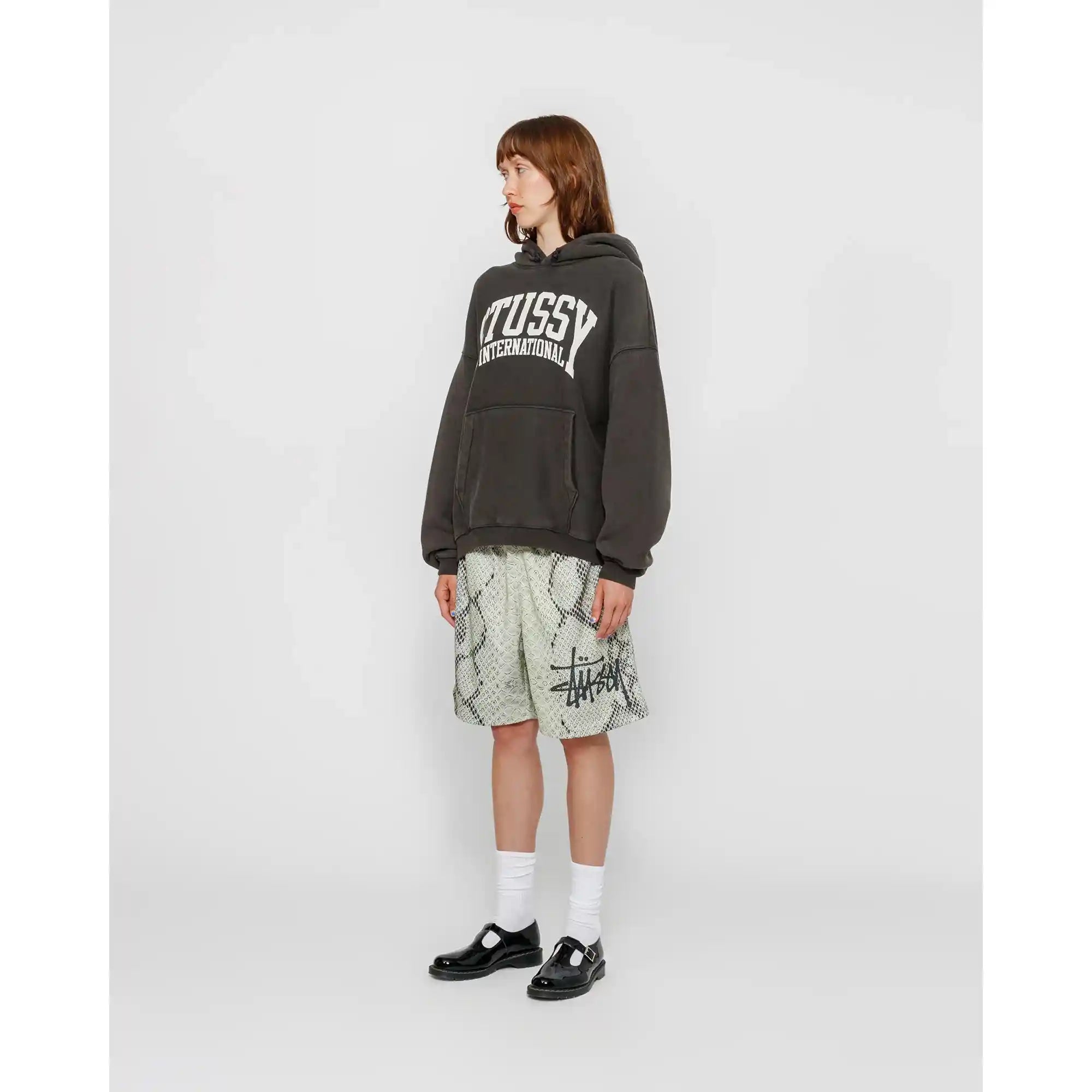 Stussy Stussy Intl Relaxed Hood, washed black — available at Norwood