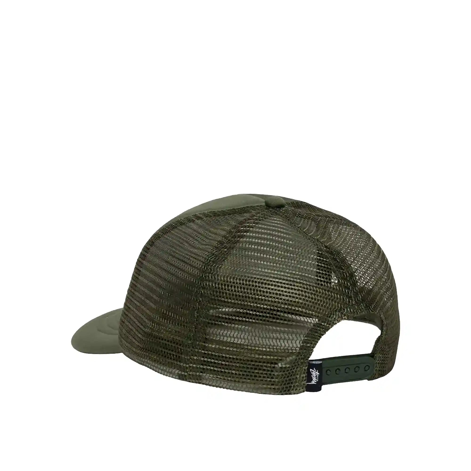 Stussy Big Basic Trucker Cap, deep green — available at Norwood