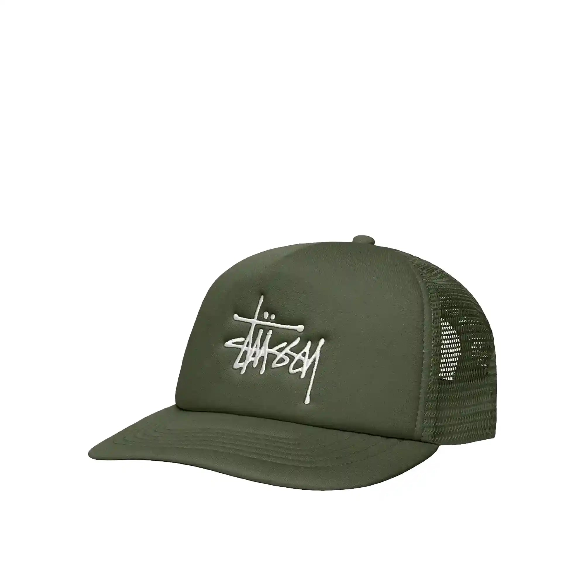 Stussy Big Basic Trucker Cap, deep green