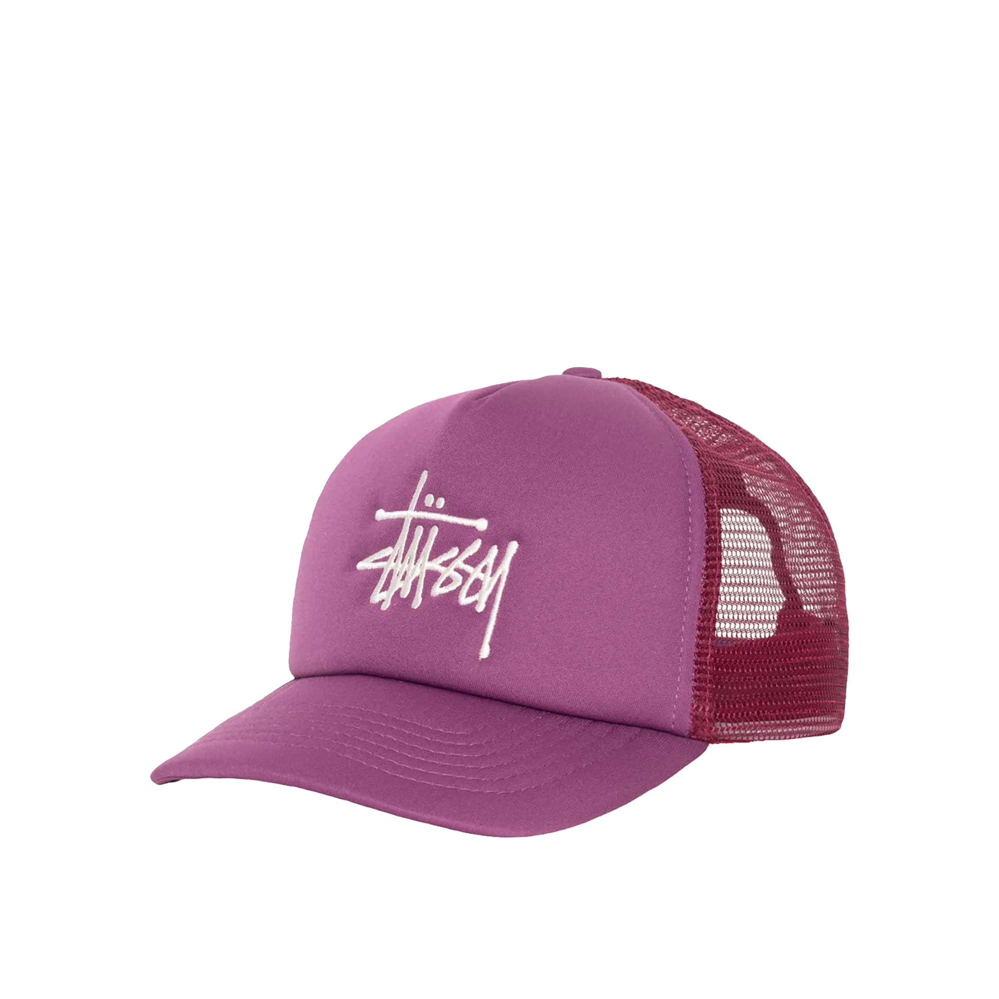 Stussy Big Basic Trucker Cap, Plum