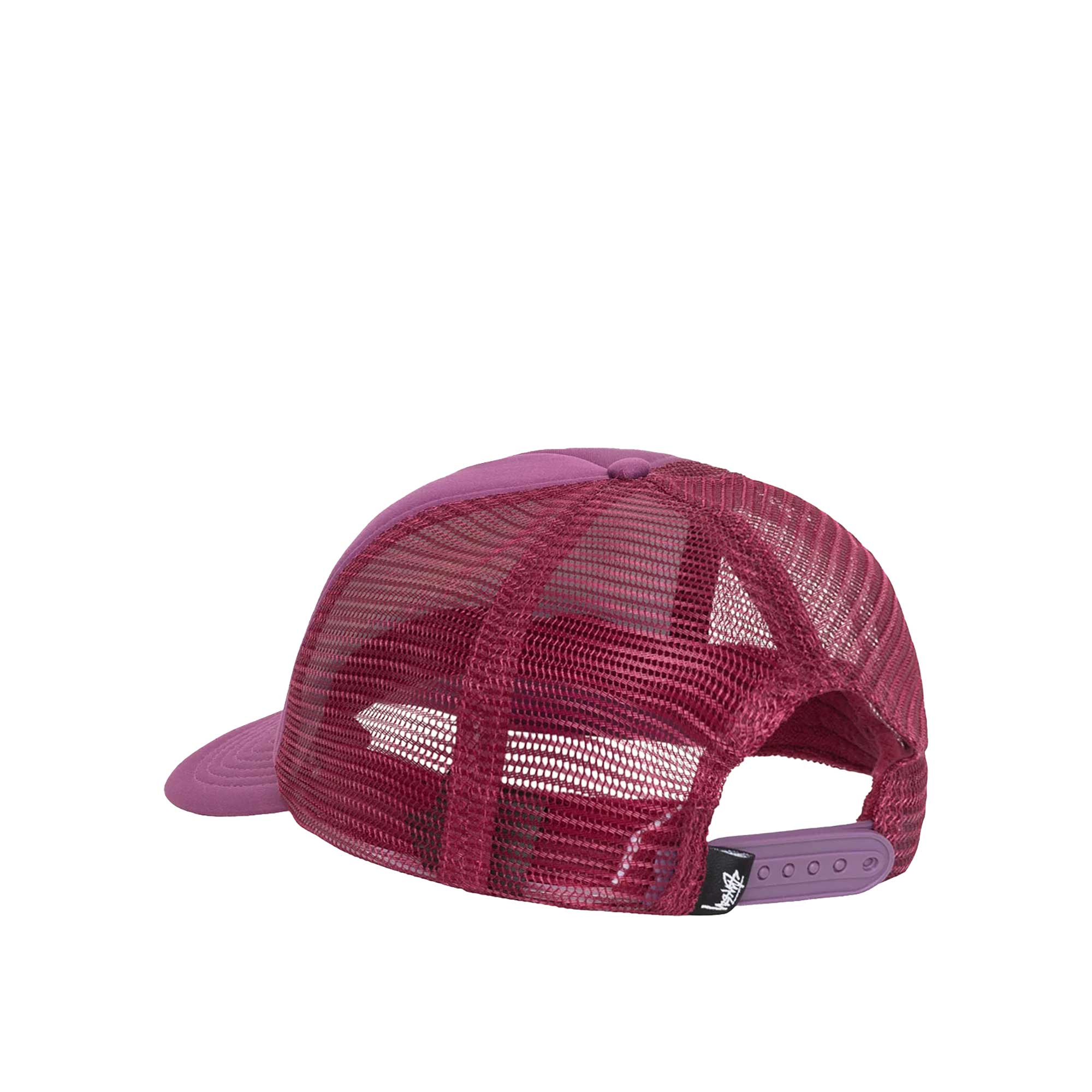 Stussy Big Basic Trucker Cap, Plum — available at Norwood