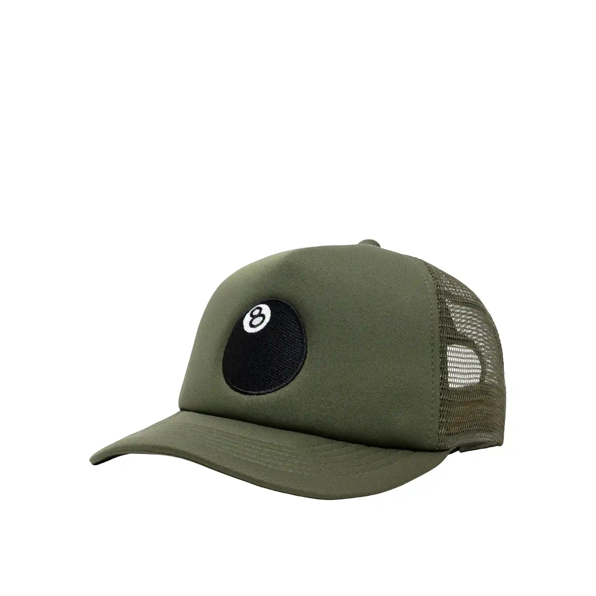 Stussy 8 Ball Trucker Cap, olive, 1311089-oliv