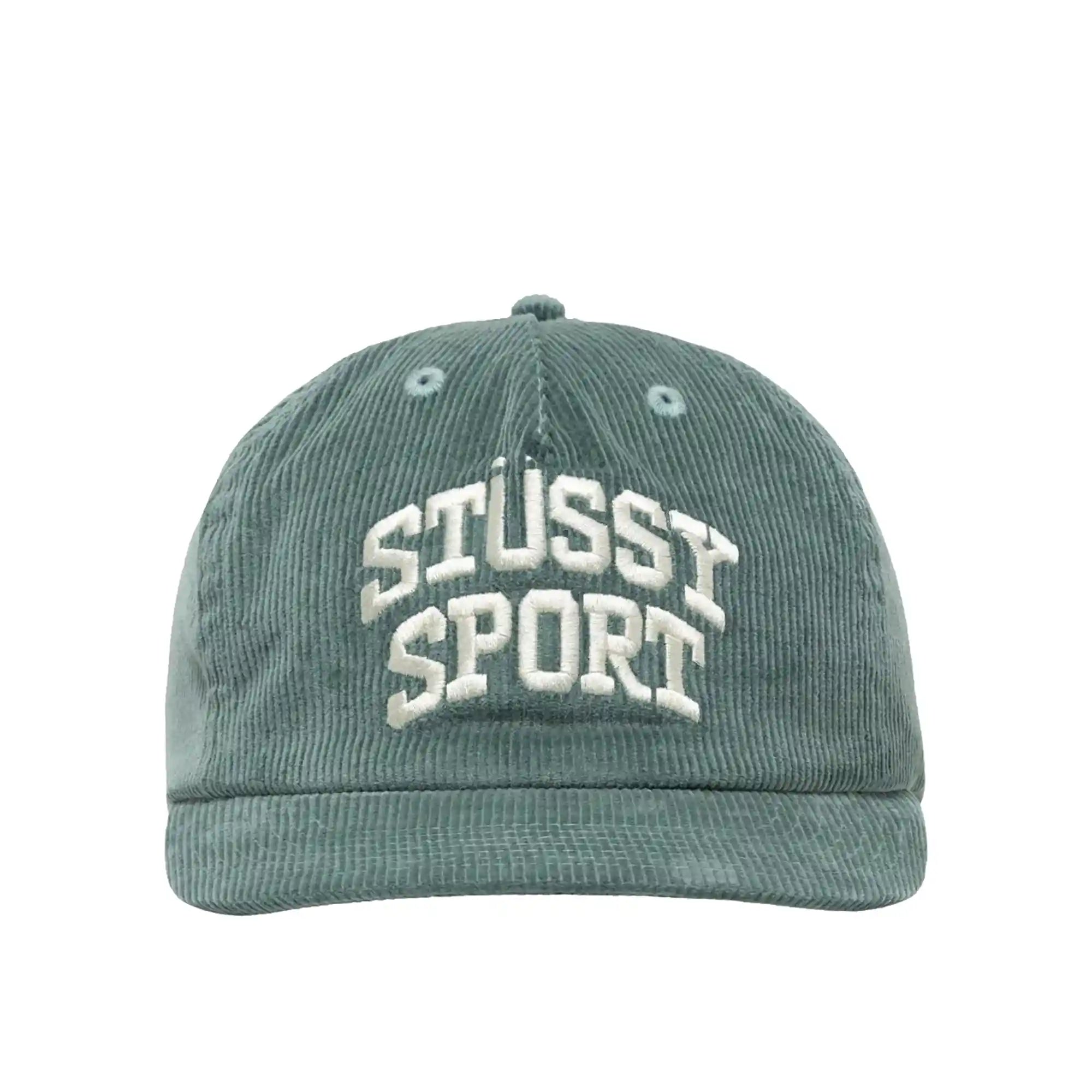 Stussy Sport Arch Cord Strapback Cap, dark teal — available at Norwood