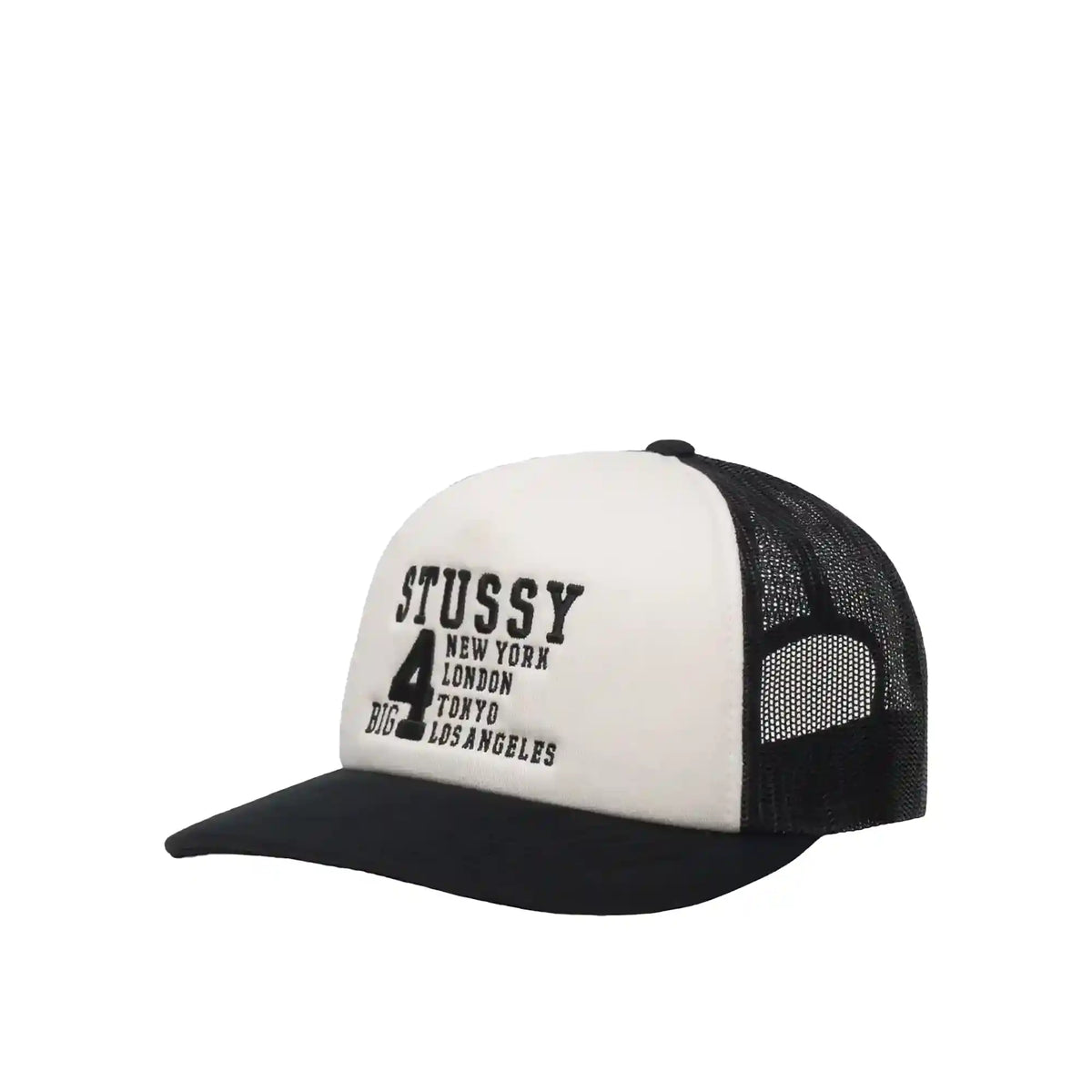 Stussy Big 4 Trucker Cap, black, 1311147-blac – Norwood