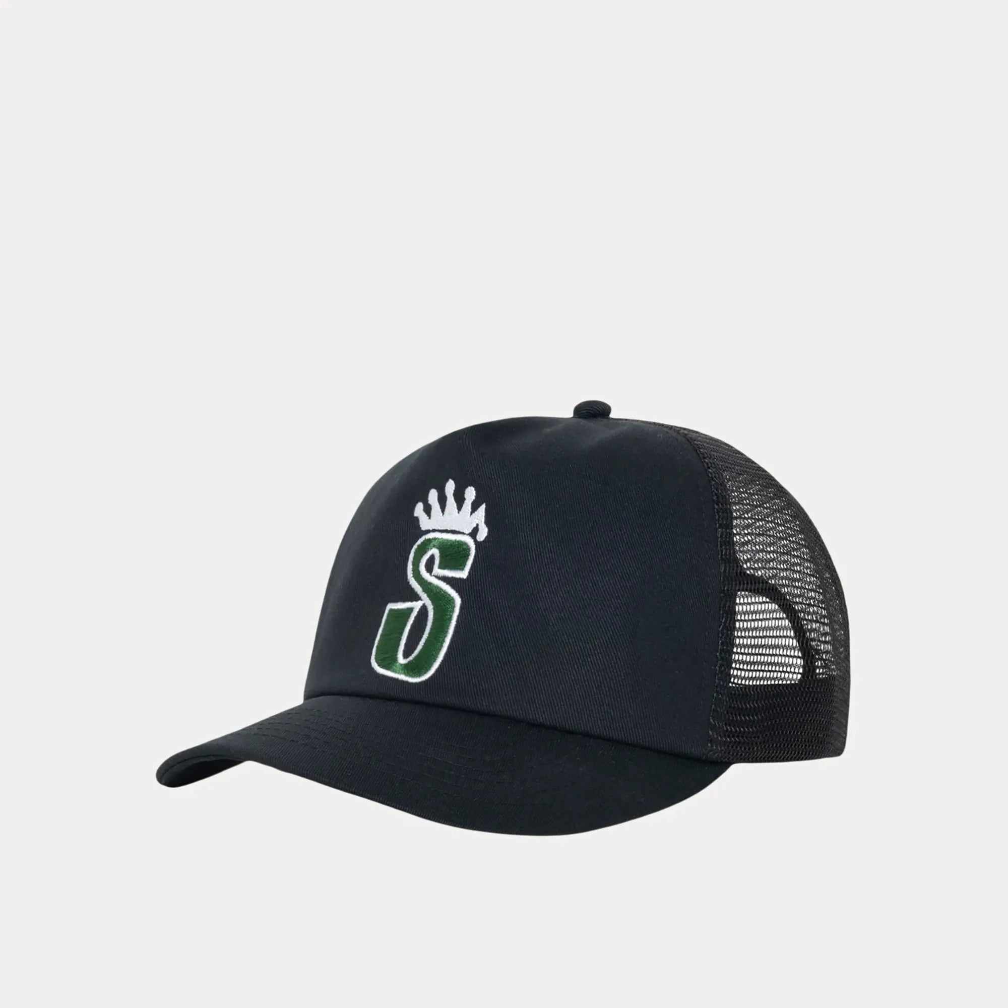 Stussy Trucker S Crown Cap, shadow black