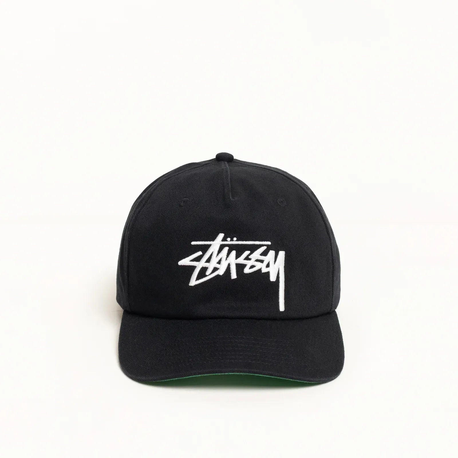 Stussy Lp Service Mesh Strapback Cap, black — available at Norwood