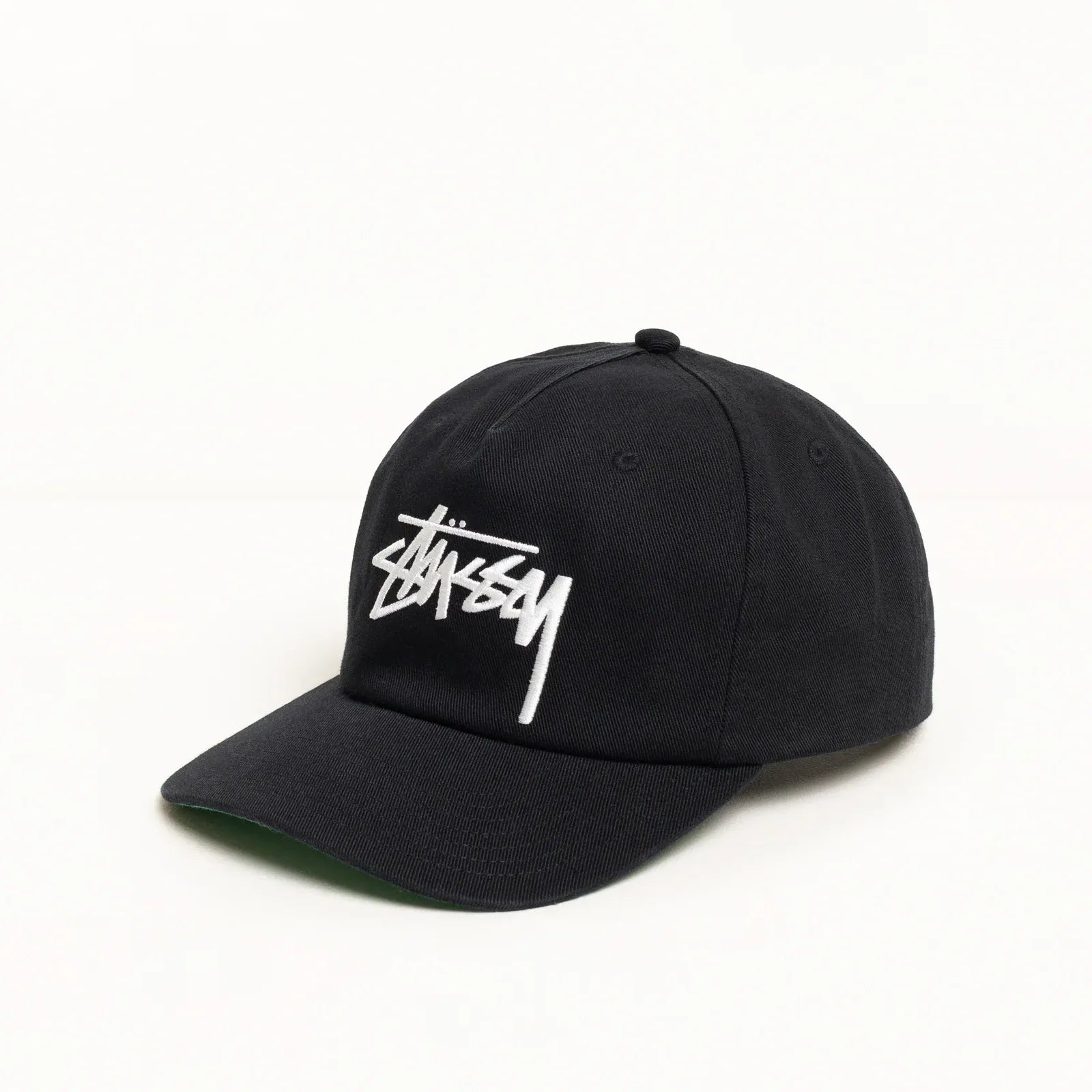 Stussy Lp Service Mesh Strapback Cap, black — available at Norwood