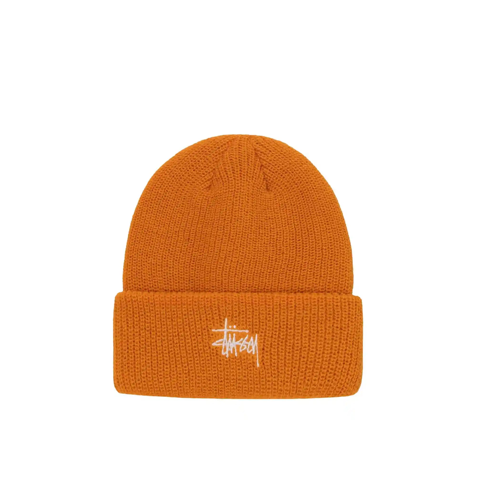 Stussy Basic Cuff Beanie, tangerine