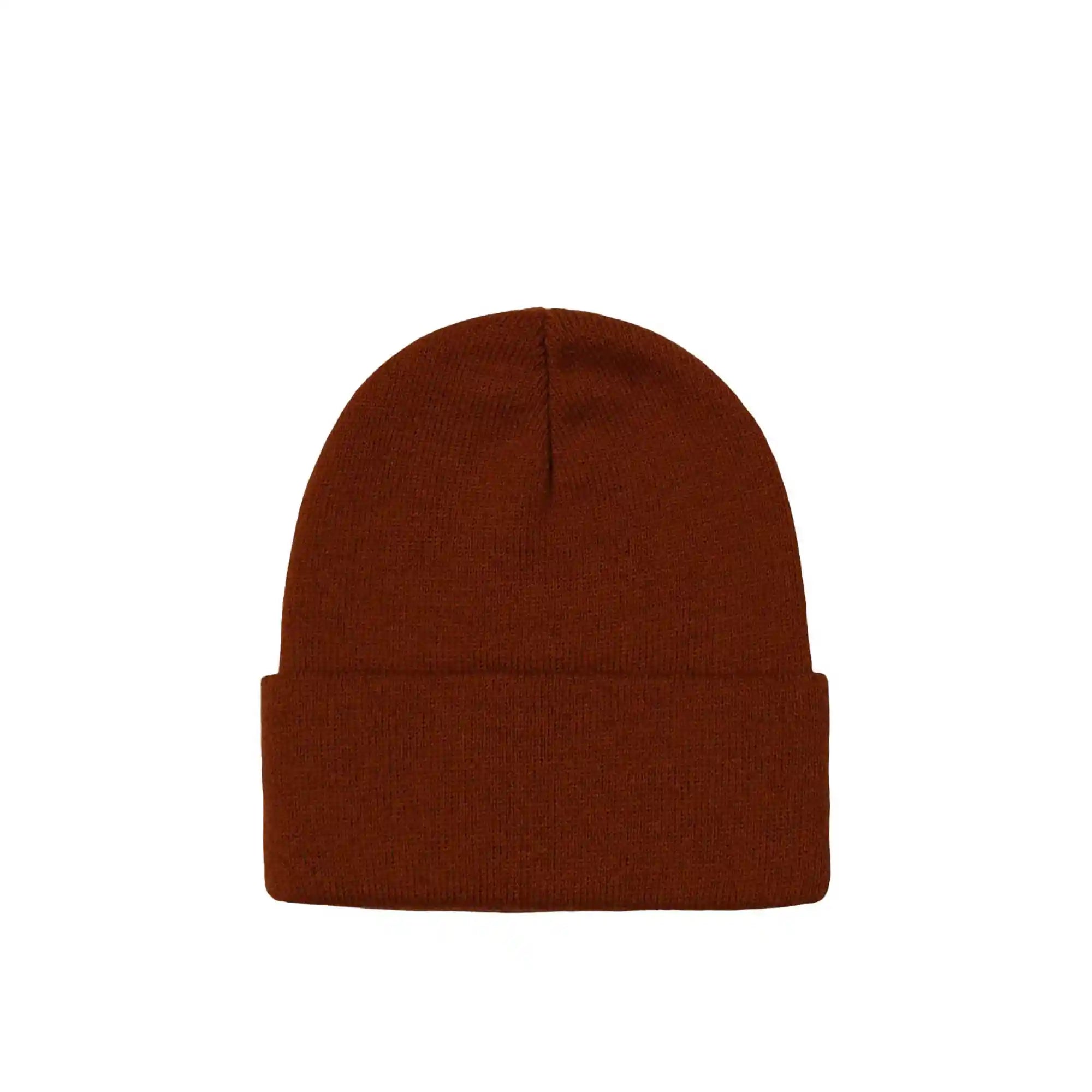 Stussy Stock Cuff Beanie, pumpkin — available at Norwood