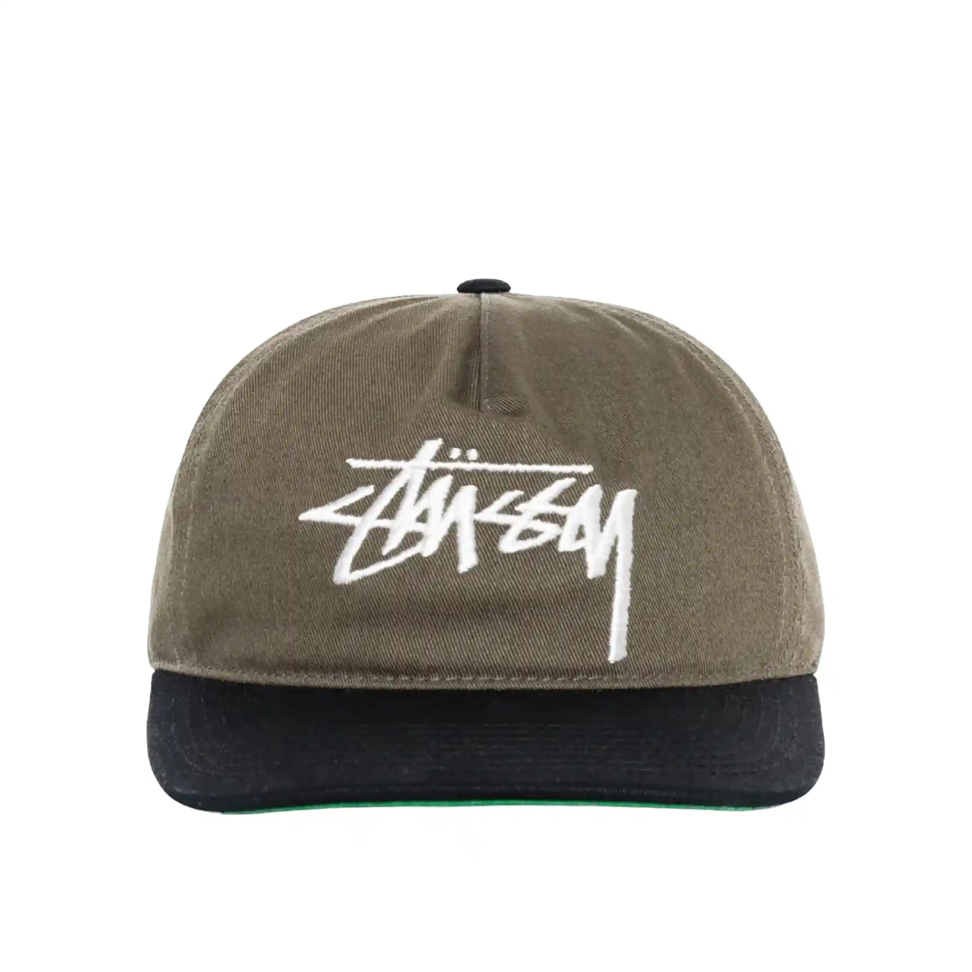 Stussy Big Stock Cap, olive — available at Norwood