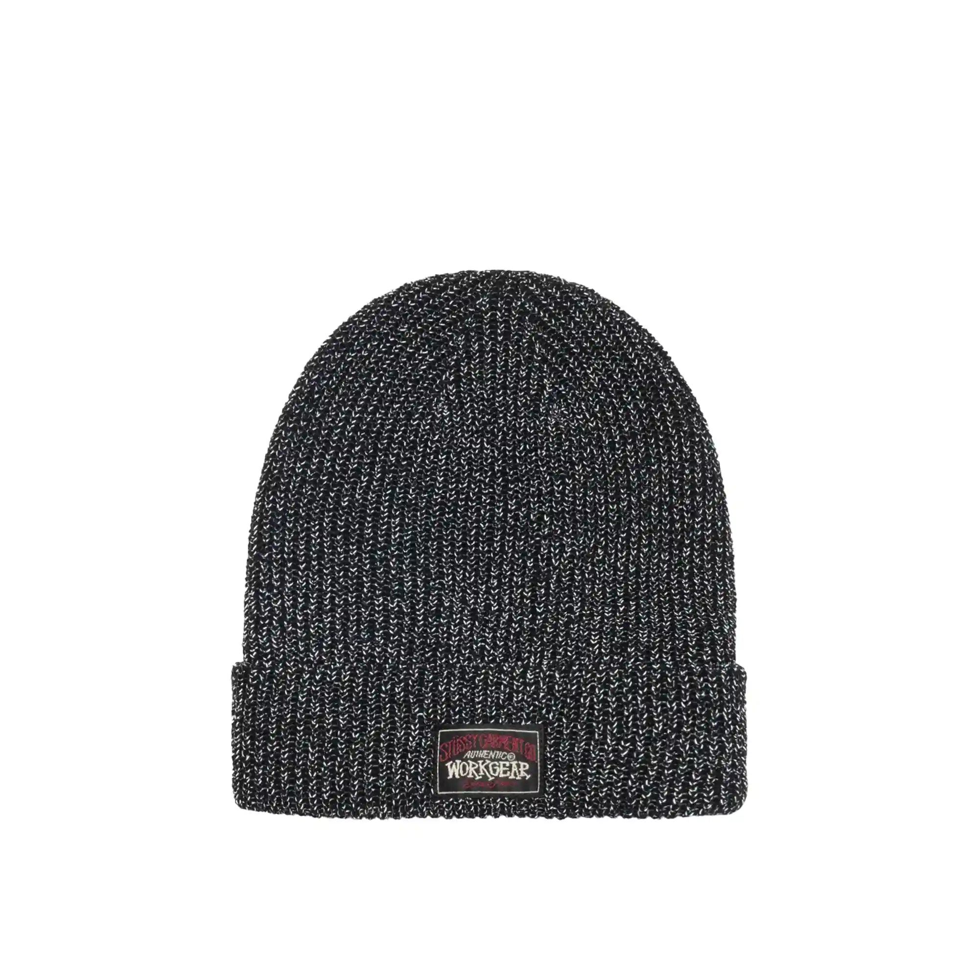 Stussy Cuff Beanie Reflective, black