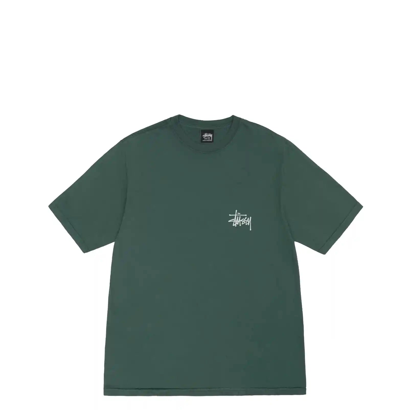 Stussy Built Tough Pigment Dyed Tee, forest — available at Norwood