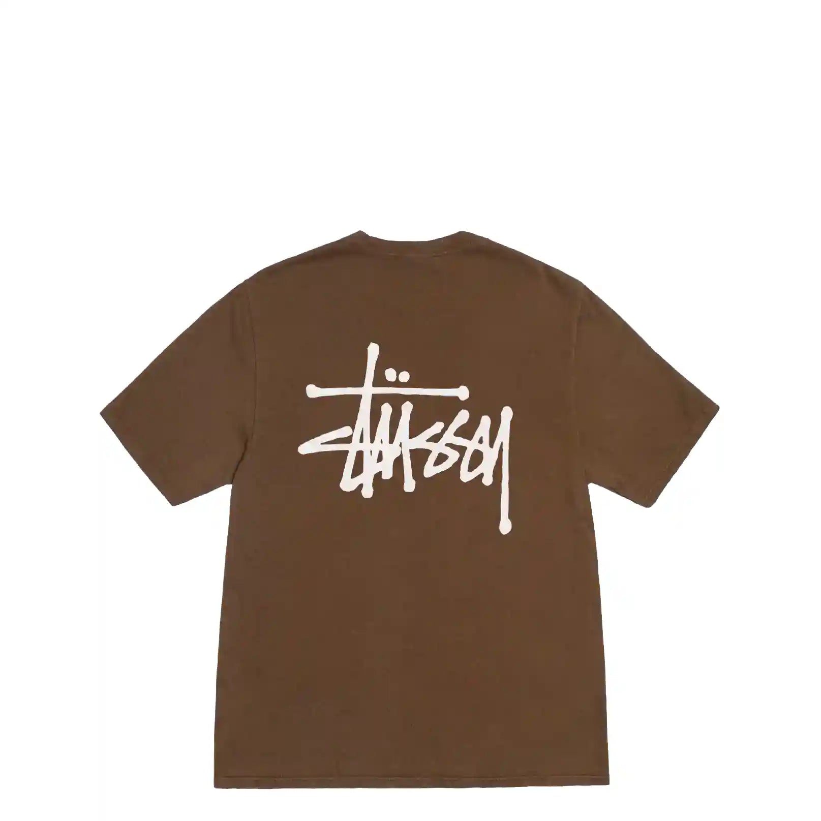 Stussy Basic Stussy Pigment Dyed Tee, brown