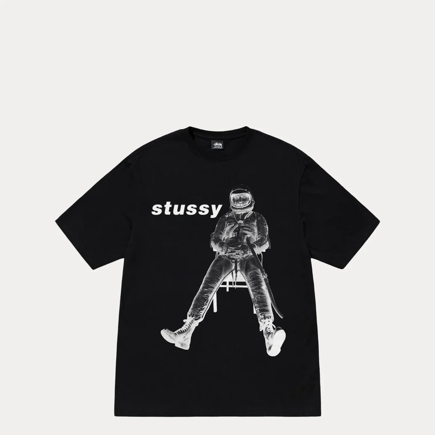 Stussy Astronaut Tee, black — available at Norwood