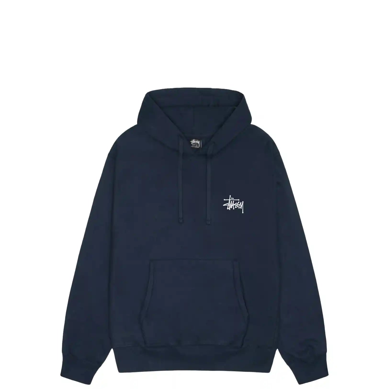 Stussy Basic Stussy Hood, navy — available at Norwood