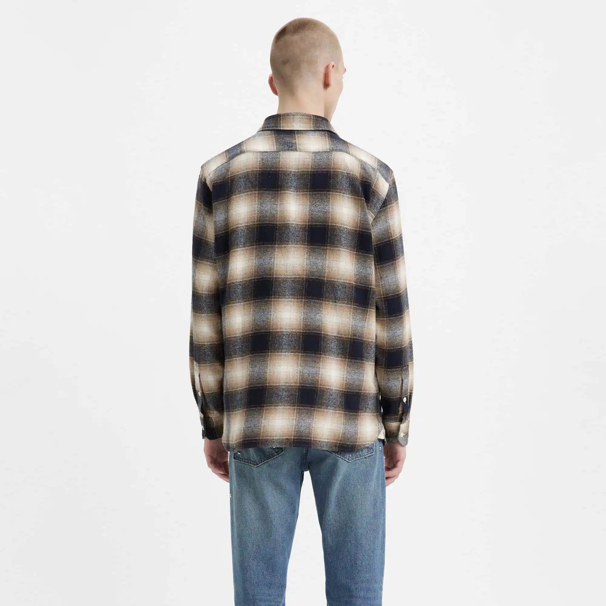 Levi's Jackson Worker, warwick plaid egret — available at Norwood