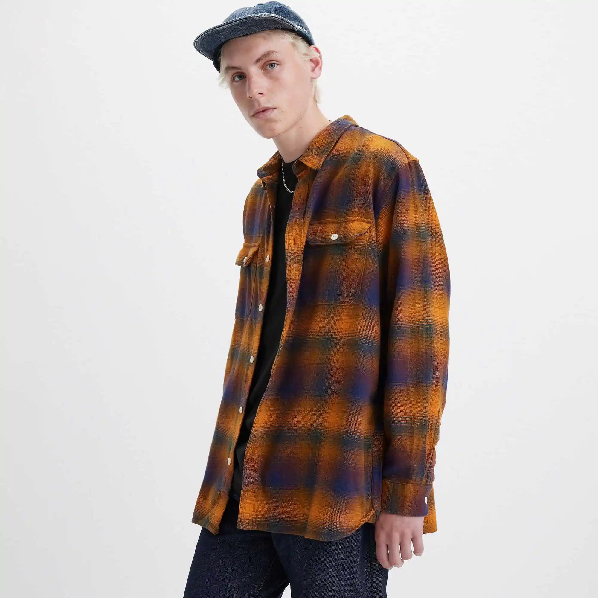 Levi's Jackson Worker, jonty plaid desert sun — available at Norwood