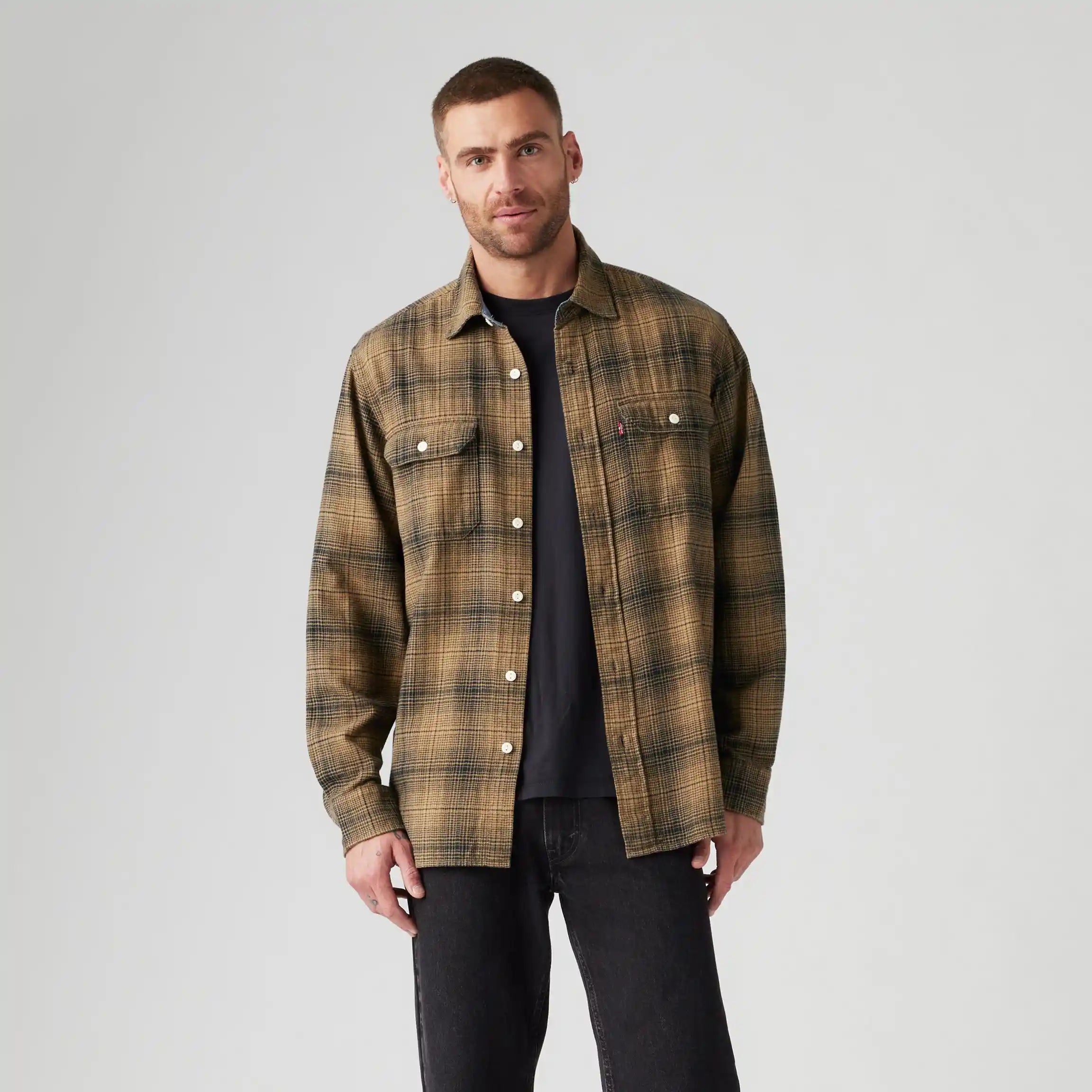 Levi's Classic Worker Ametrine Shirt, ermine plaid