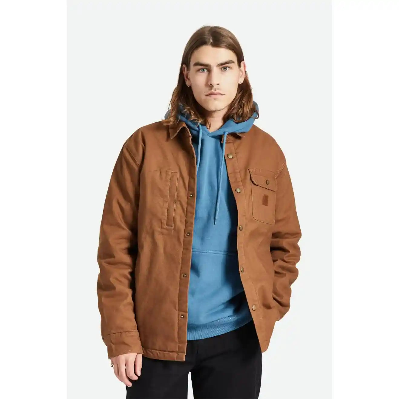 Brixton Builders Lined Jacket, bison — available at Norwood