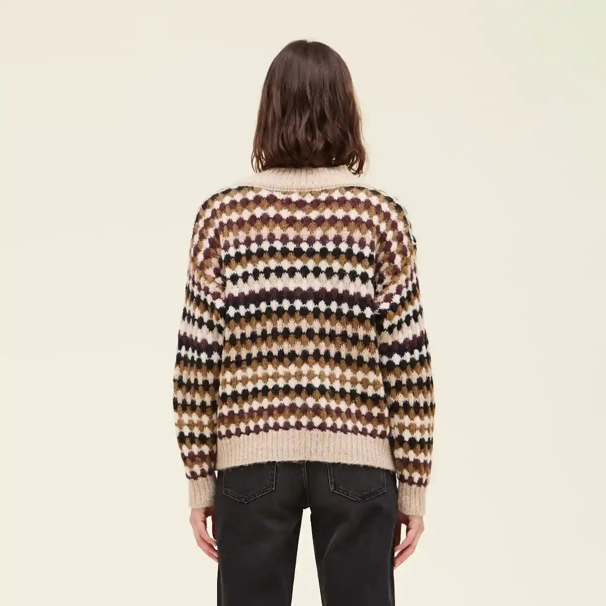 Grade & Gather Womens Multi Color Cardigan, natural — available at Norwood