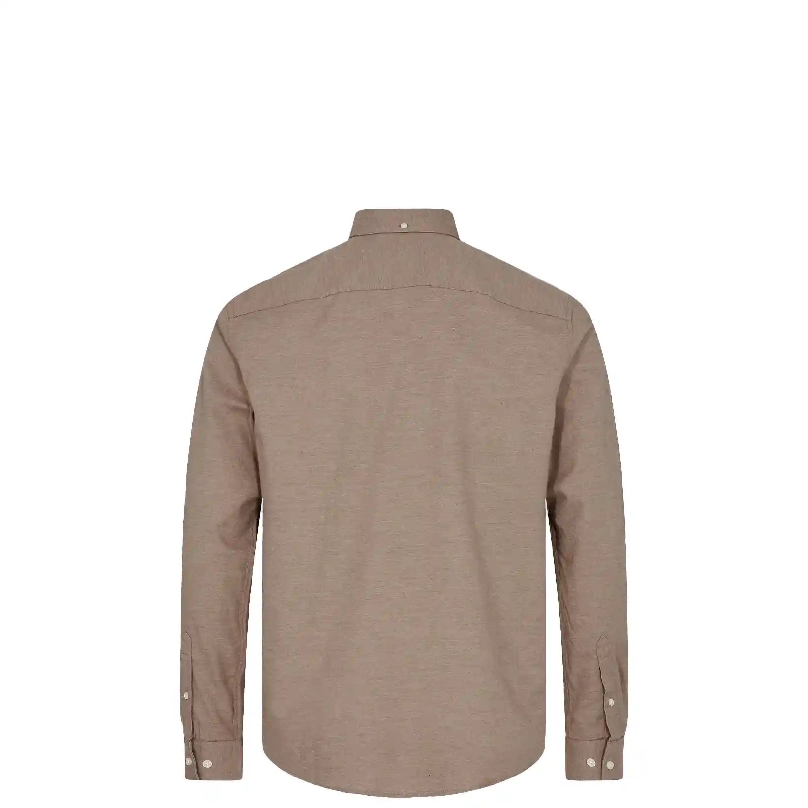 Minimum Jay 3.0 Long Sleeved Shirt, pine bark — available at Norwood