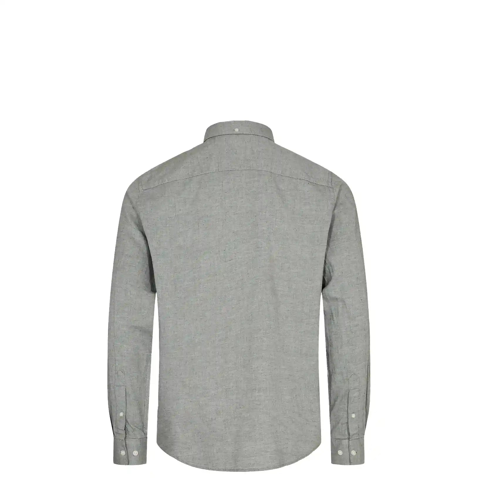 Minimum Jay 3.0 Longsleeve Shirt, laurel wreath melange — available at Norwood