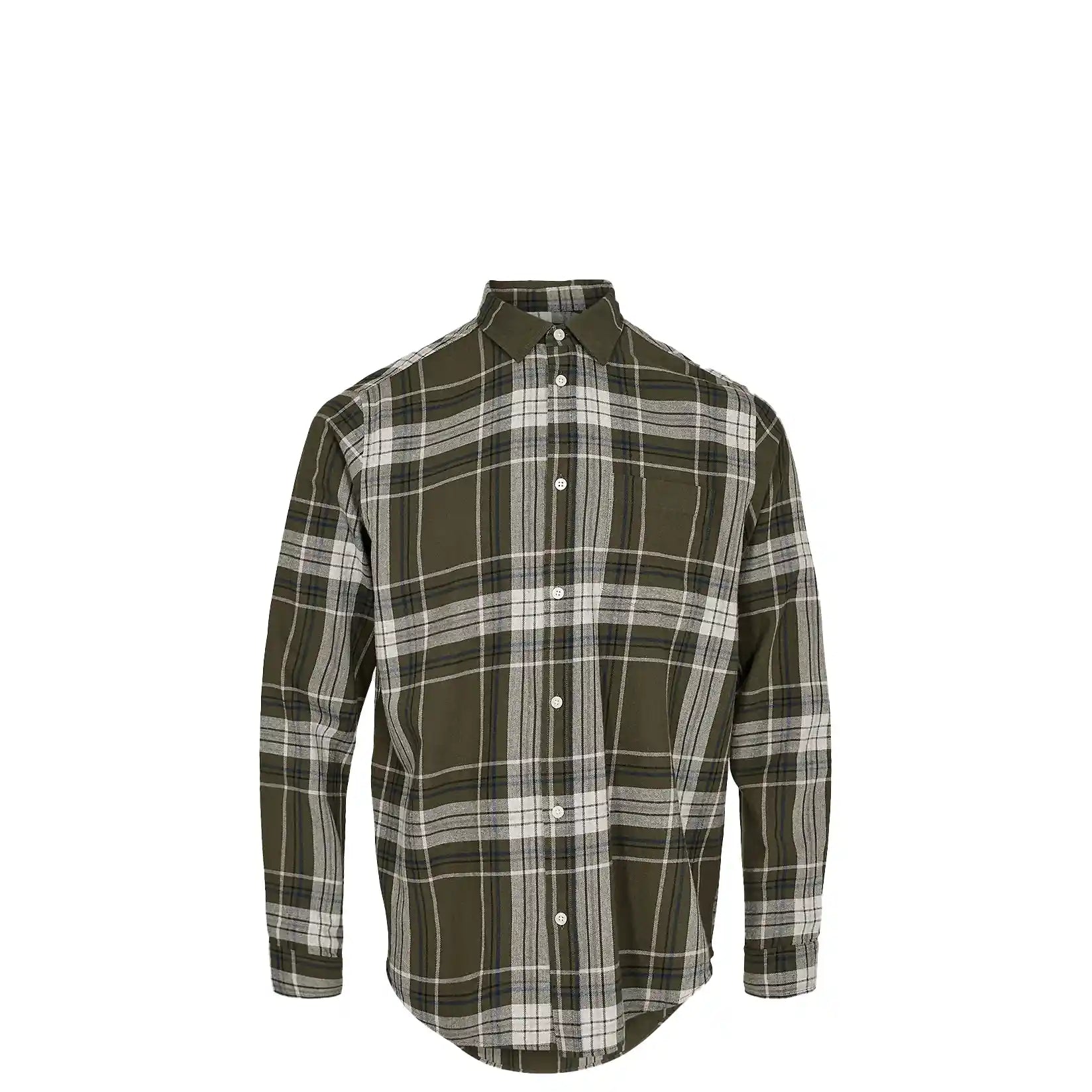 Minimum Jack Long Sleeved Shirt, forest night