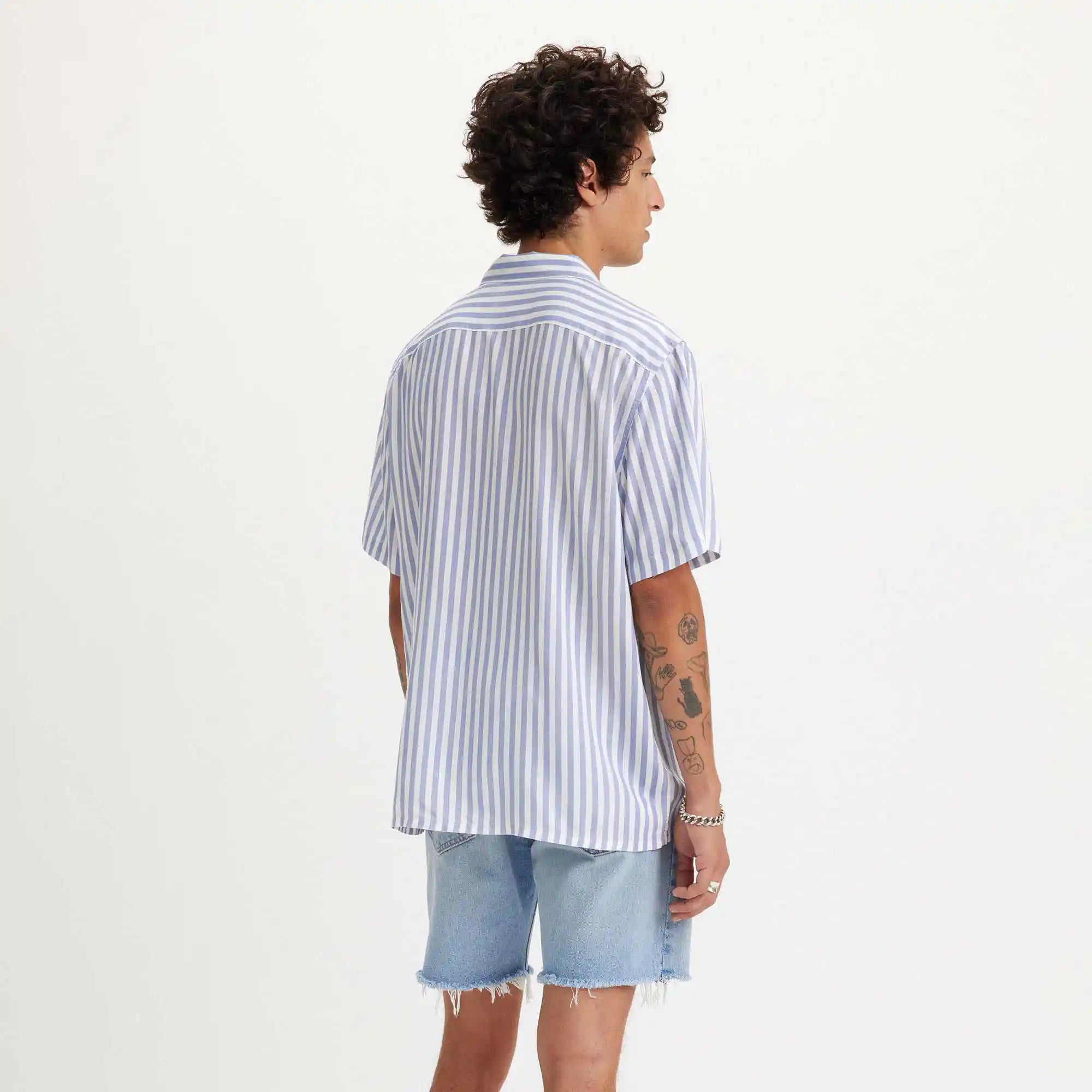 Levi's Classic Camper Shirt, ilya stripe coastal fjord — available at Norwood