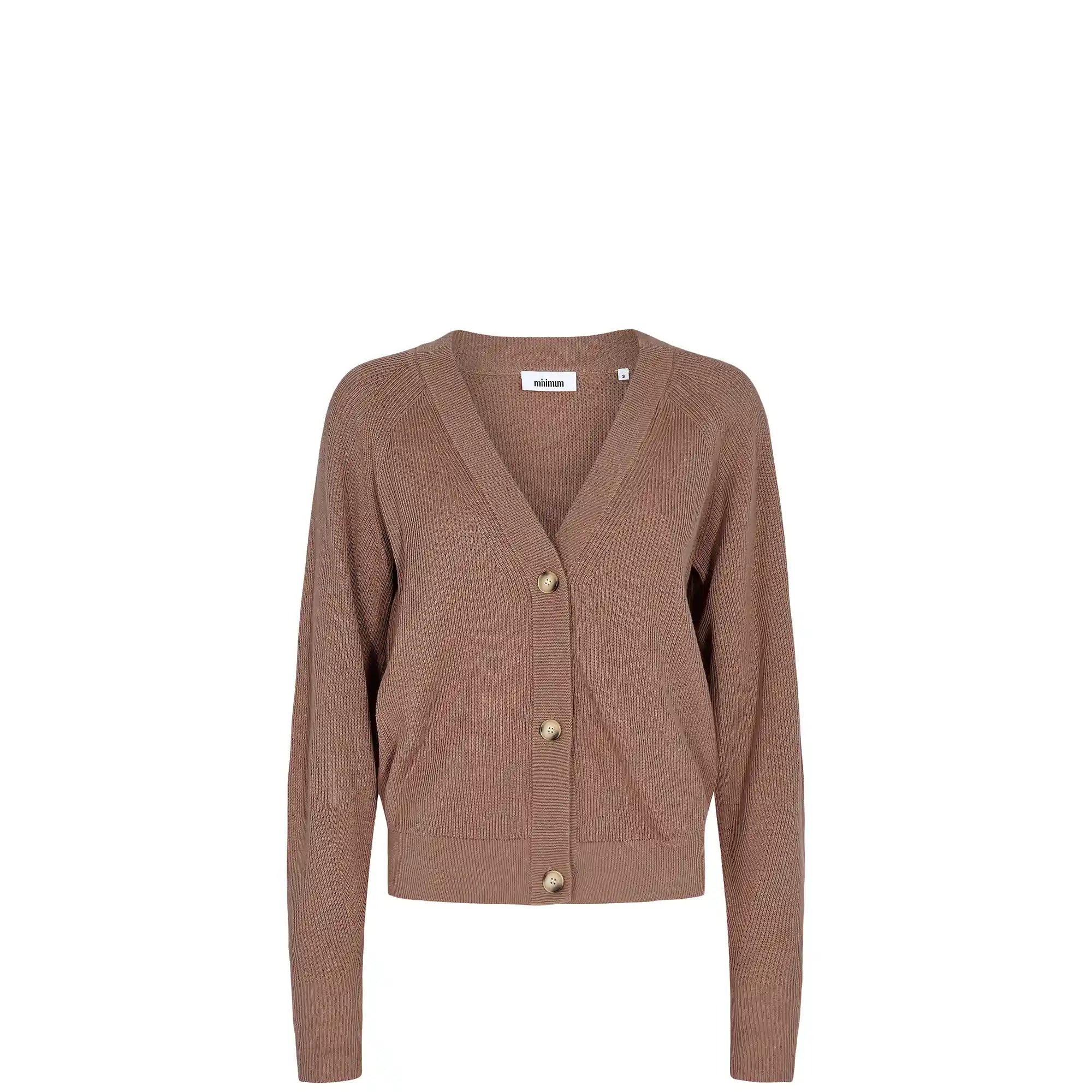 Minimum Womens Cardine Cardigan, pine bark