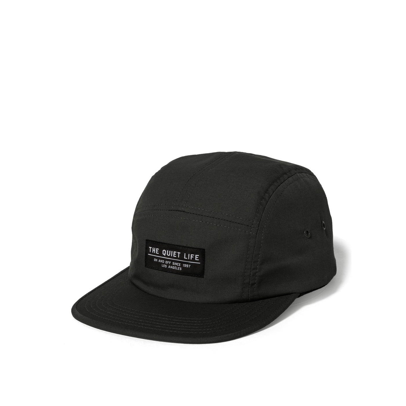 The Quiet Life Foundation 5 Panel Camper Hat - Made In USA, black