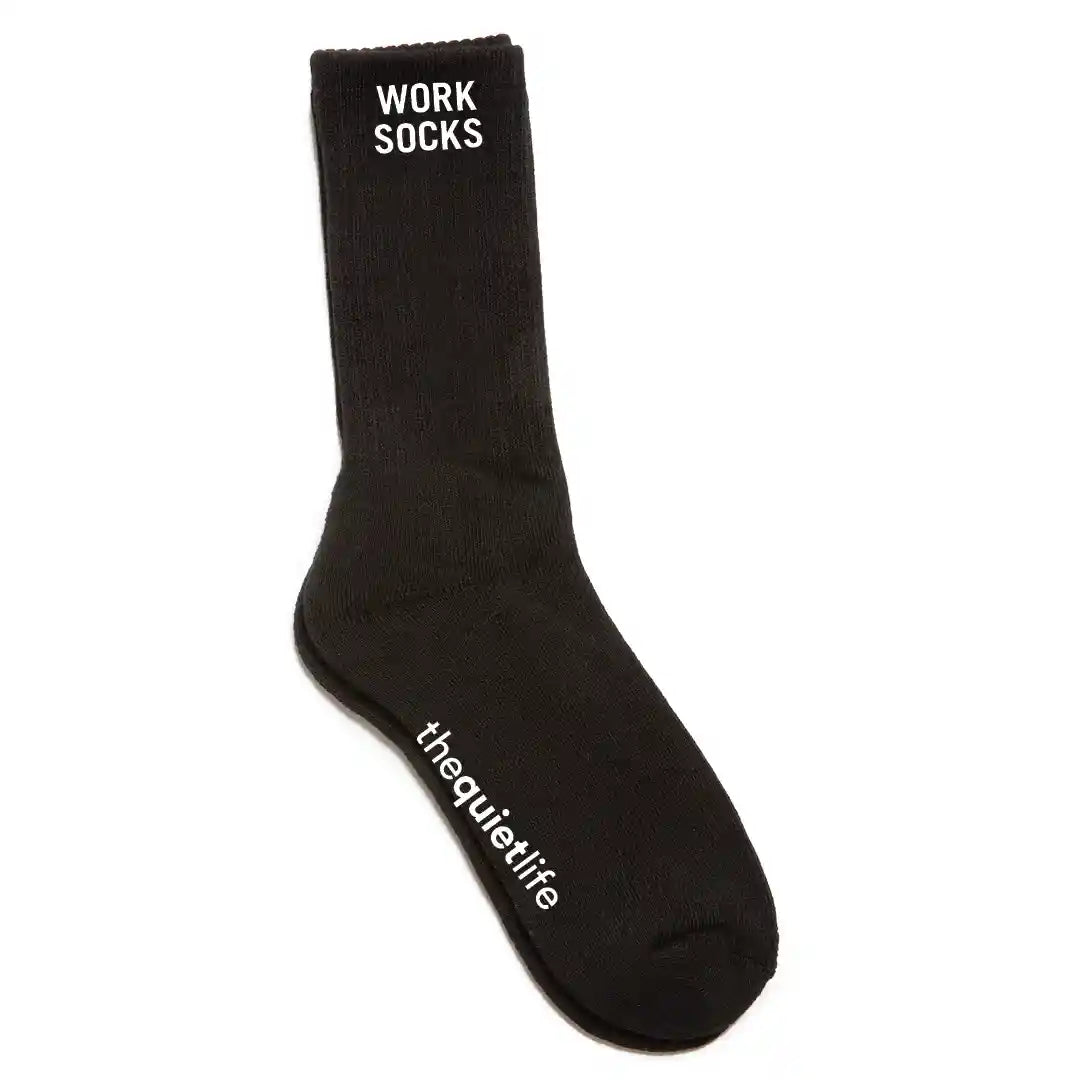 The Quiet Life Work Socks, black