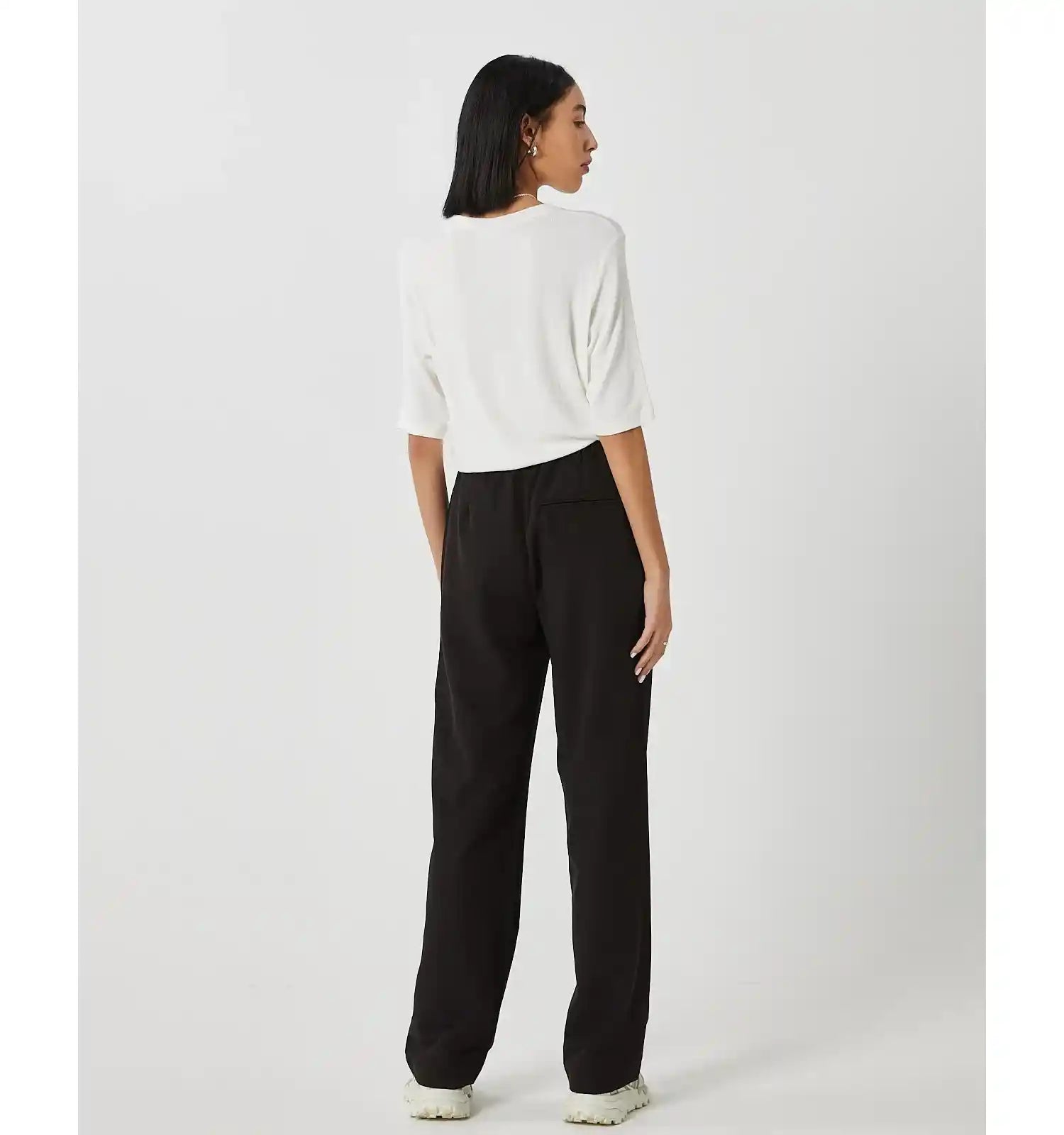 Minimum Womens Siga Short Sleeved T-Shirt, ecru — available at Norwood